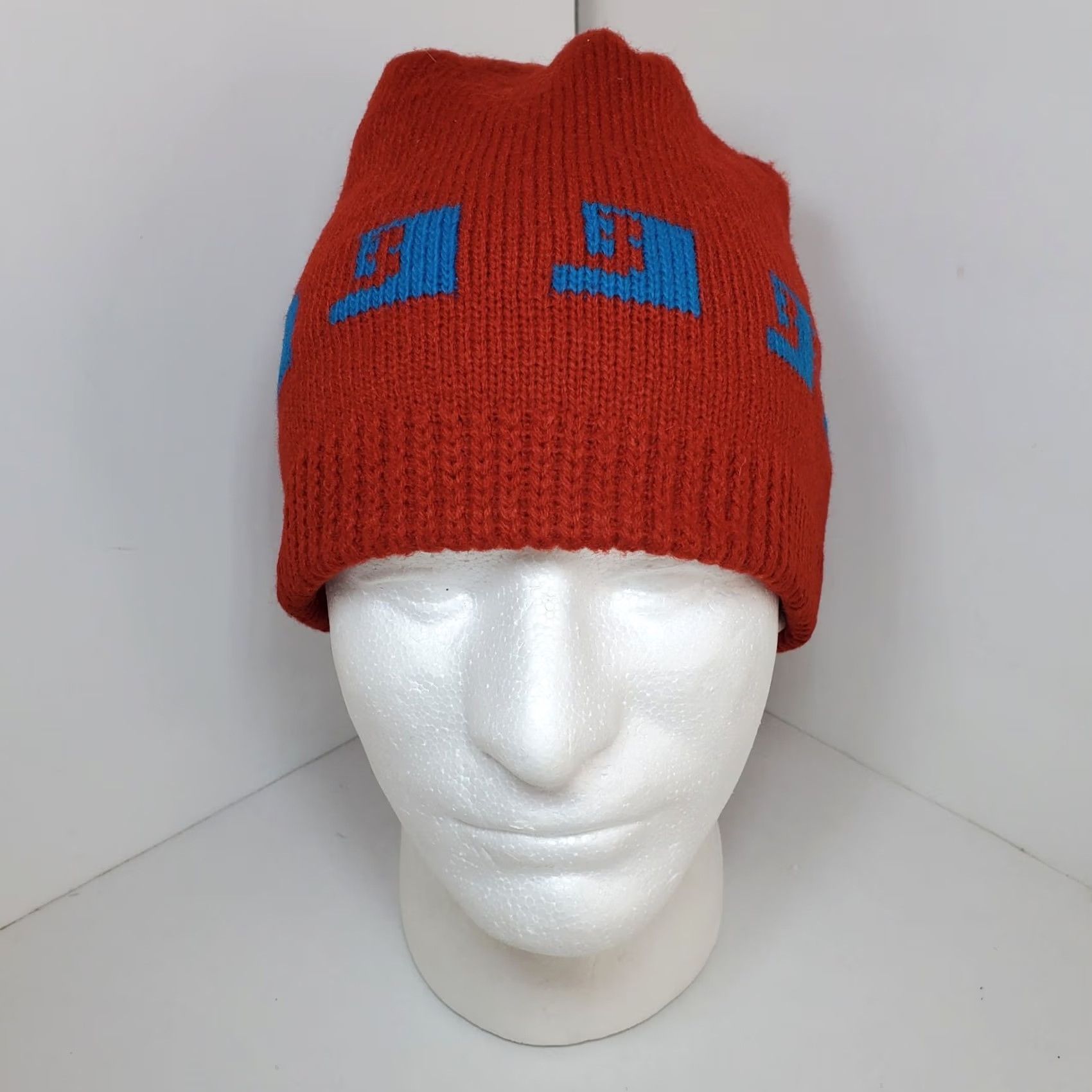 Burton VINTAGE Burton Hat Mens One Size Red Vtg Snowboards Wool Beanie Cap Touk 90s Y2K Winter Made Size ONE SIZE - 2 Thumbnail
