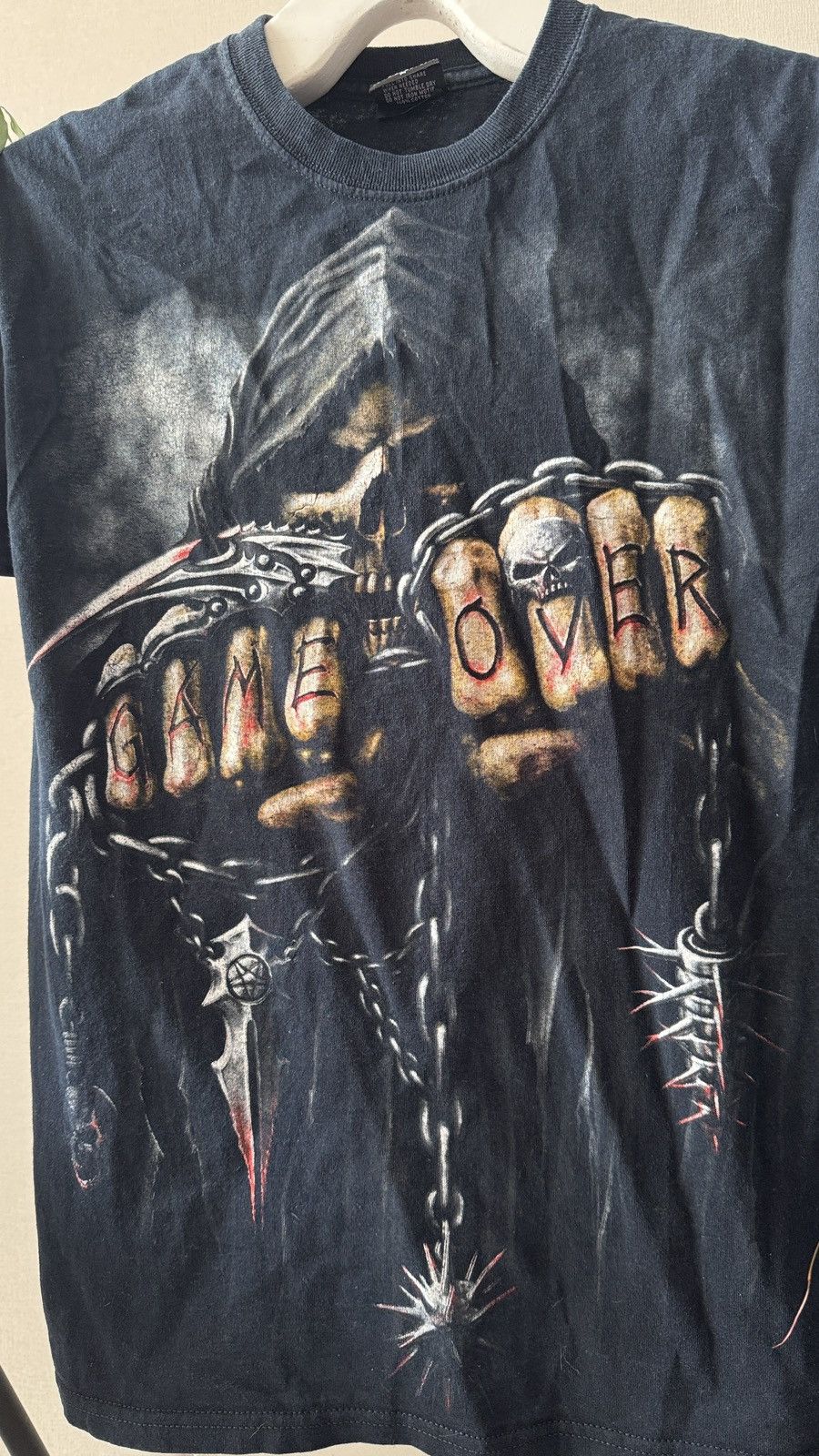 If Six Was Nine Spiral Skull Printed Y2K vintage faded tee if6was9 LGB Size US M / EU 48-50 / 2 - 2 Thumbnail