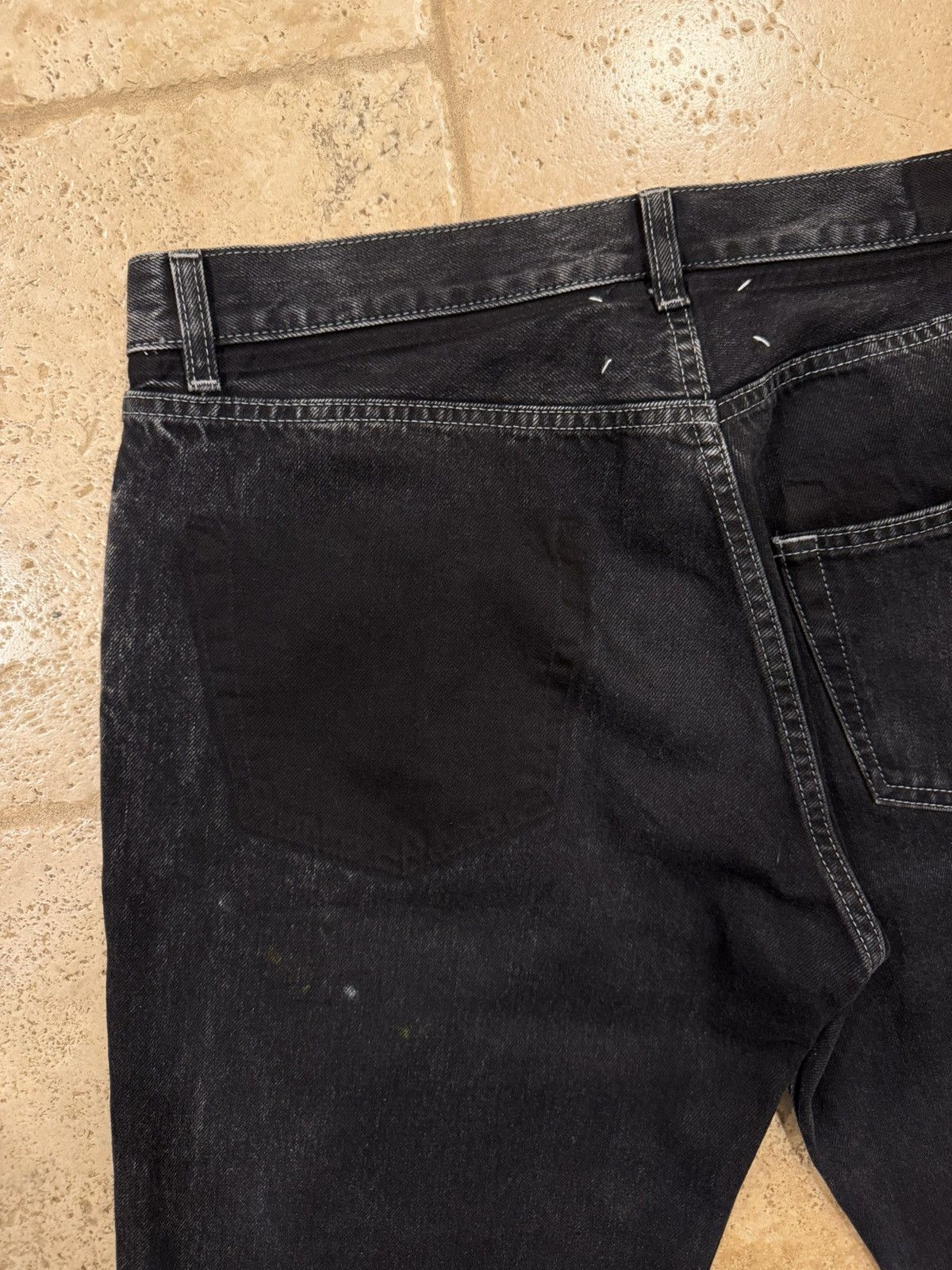 Maison Margiela Maison Margiela 2022 Work Wear Black Painted 3 Pocket Denim Size US 36 / EU 52 - 8 Thumbnail