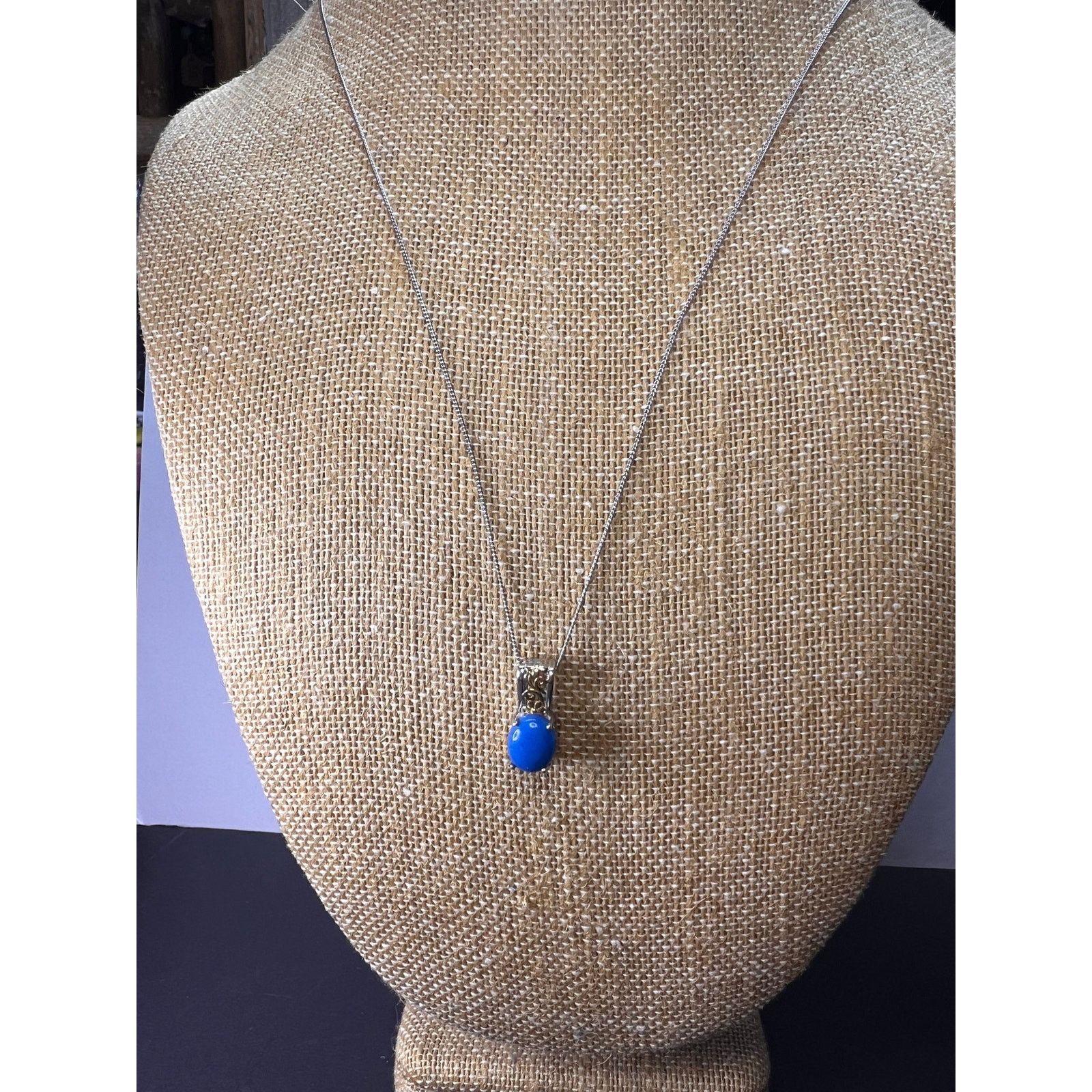 Other Ceruleite pendant sterling silver necklace Size ONE SIZE - 7 Thumbnail