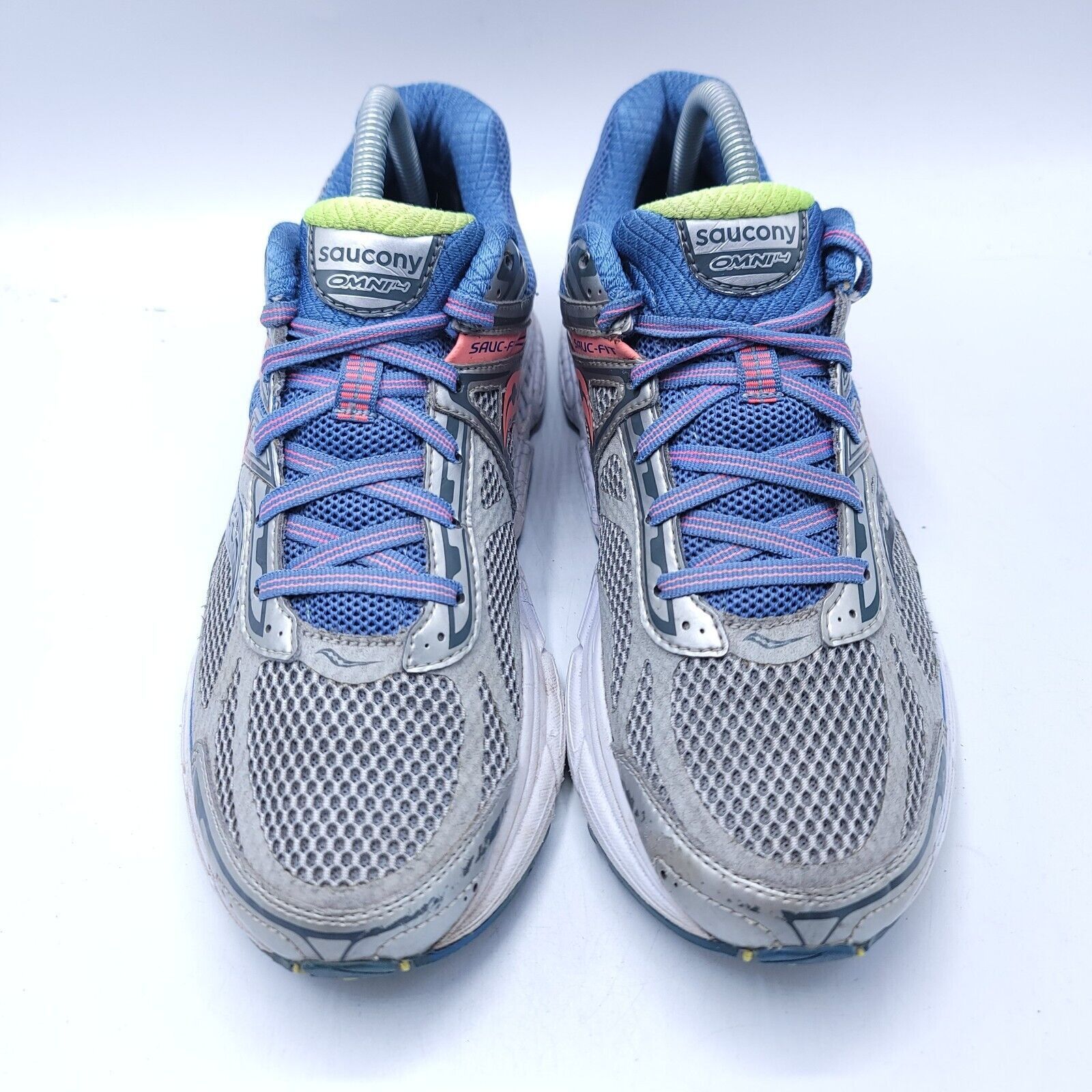 Saucony Saucony Omni 14 Shoe Womens Size 10 S10270-1 Gray Blue Pink Size US 10 / IT 40 - 2 Thumbnail
