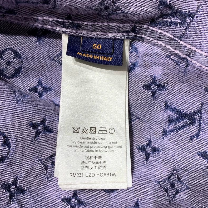 LOUIS VUITTON Fringed denim jacket