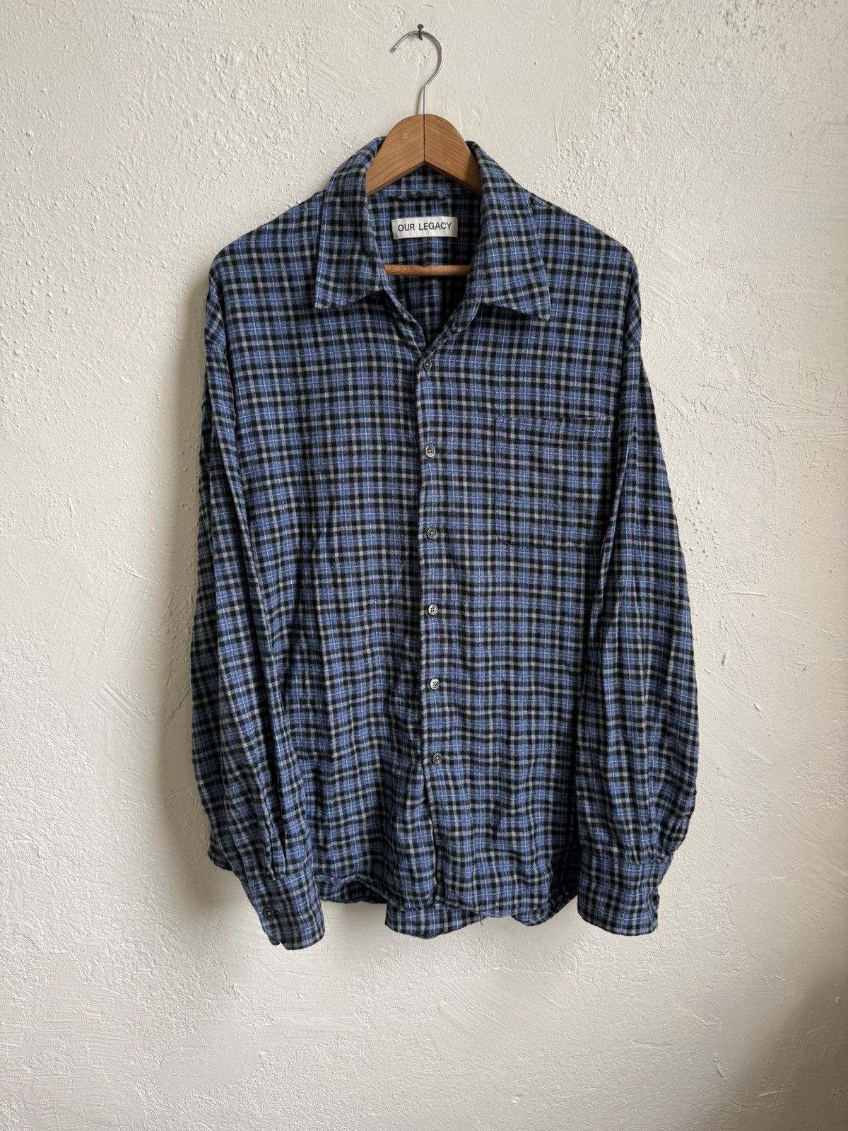 Our Legacy ABOVE SHIRT Bazaar Check Breeze Weave | Grailed
