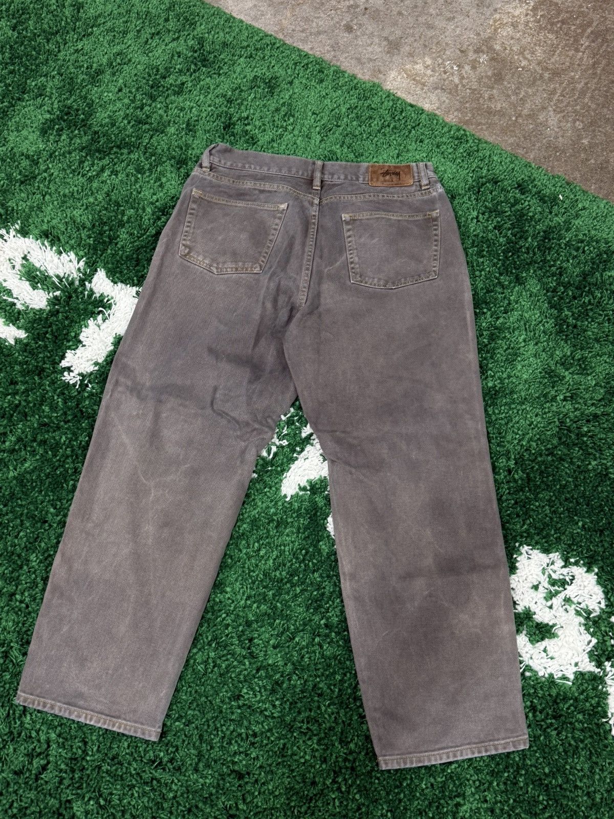 Stussy Stussy Big Ol Denim Jeans Grey Vintage Y2k 00s Baggy Size US 32 / EU 48 - 5 Thumbnail
