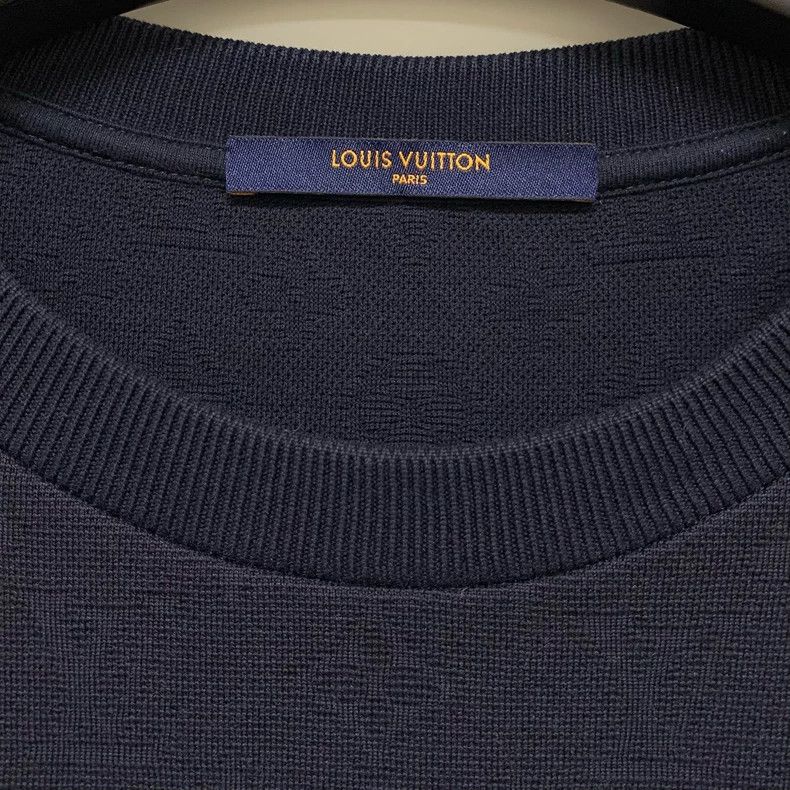 Louis Vuitton Louis Vuitton dark blue stripes and full print short sleev Size US M / EU 48-50 / 2 - 2 Thumbnail