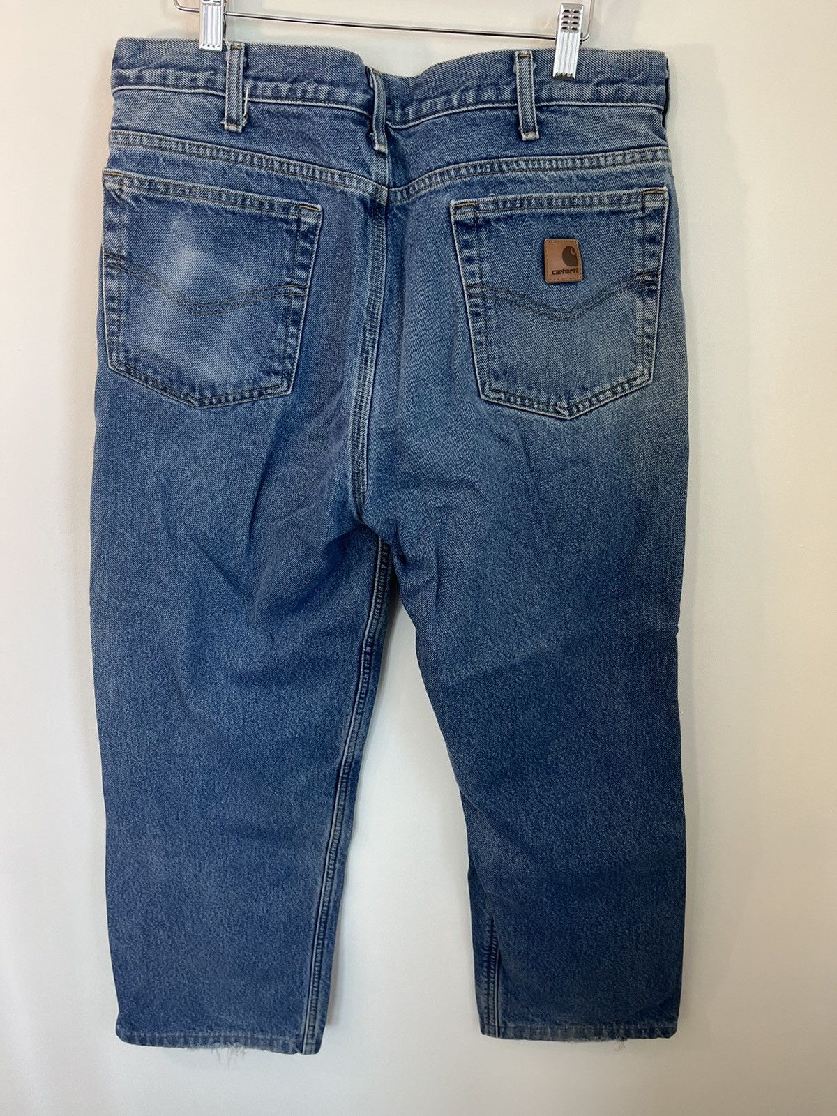 Carhartt Vintage Flannel Lined Distressed Faded Jeans Size US 34 / EU 50 - 5 Thumbnail