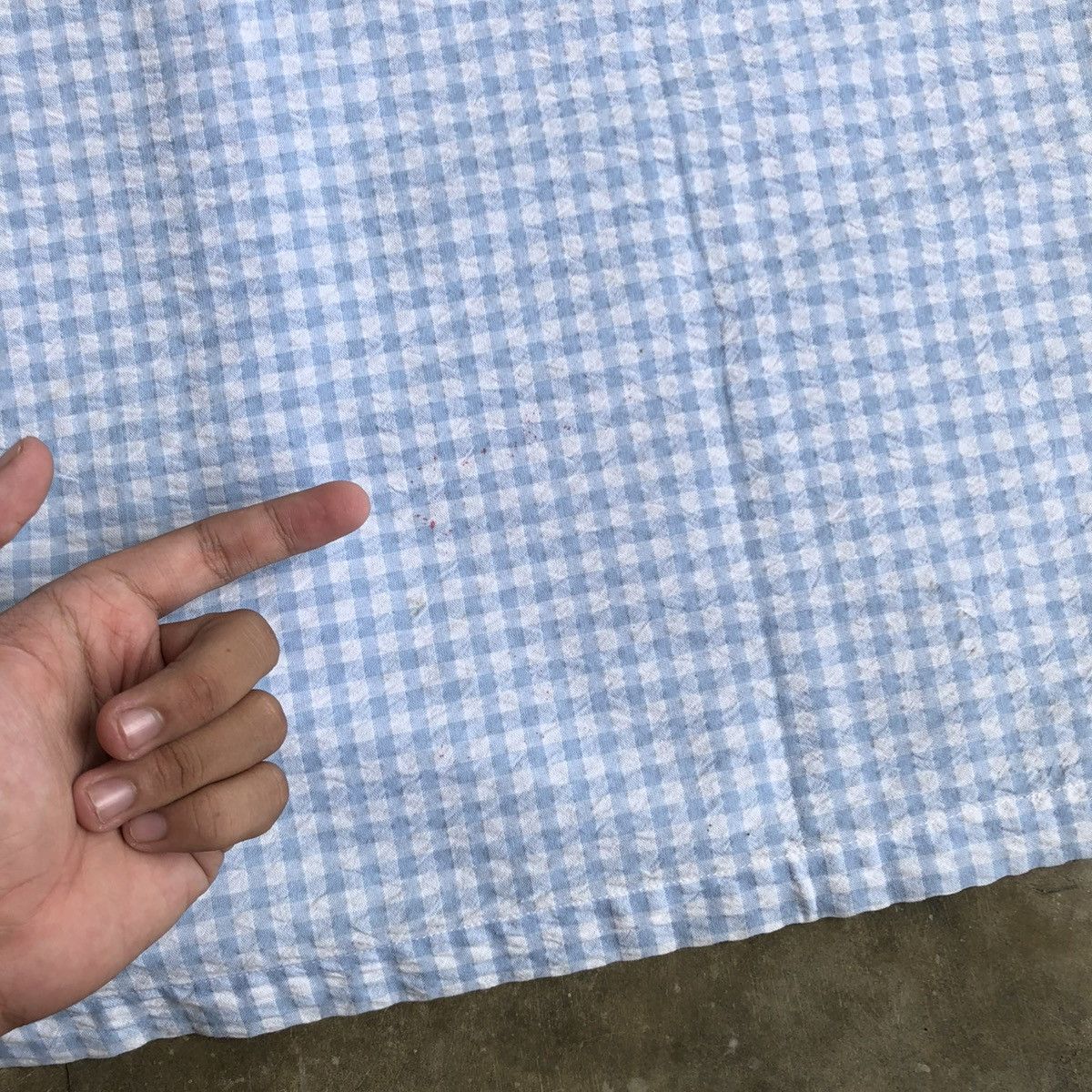 JW Anderson × Uniqlo Uniqlo X JW Anderson Square Motif Button Up Shirt Blue Size US XXL / EU 58 / 5 - 8 Thumbnail