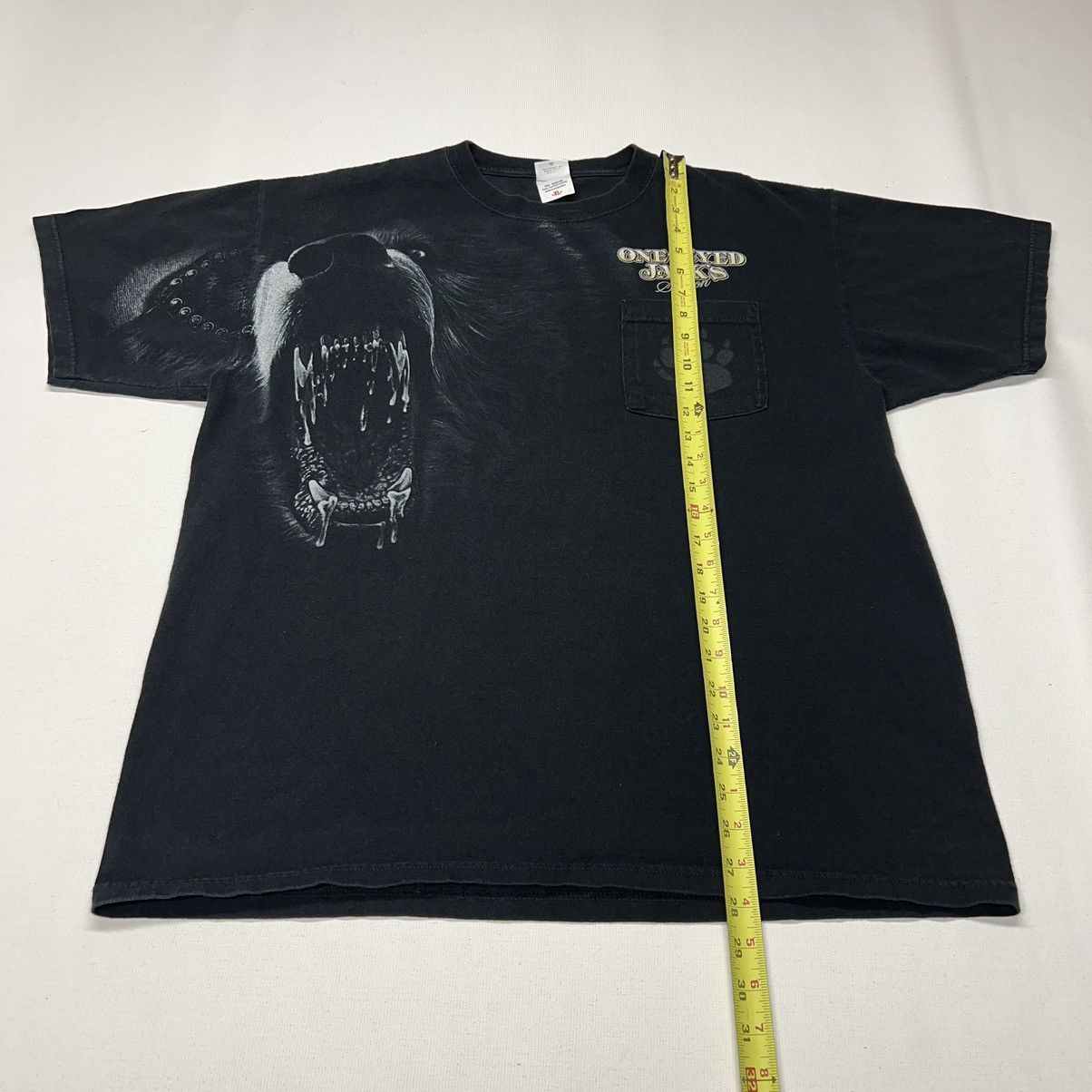Vintage Motorcycle Saloon Tee Shirt Black Bear One Eyed Jacks Biker Size US XL / EU 56 / 4 - 12 Thumbnail