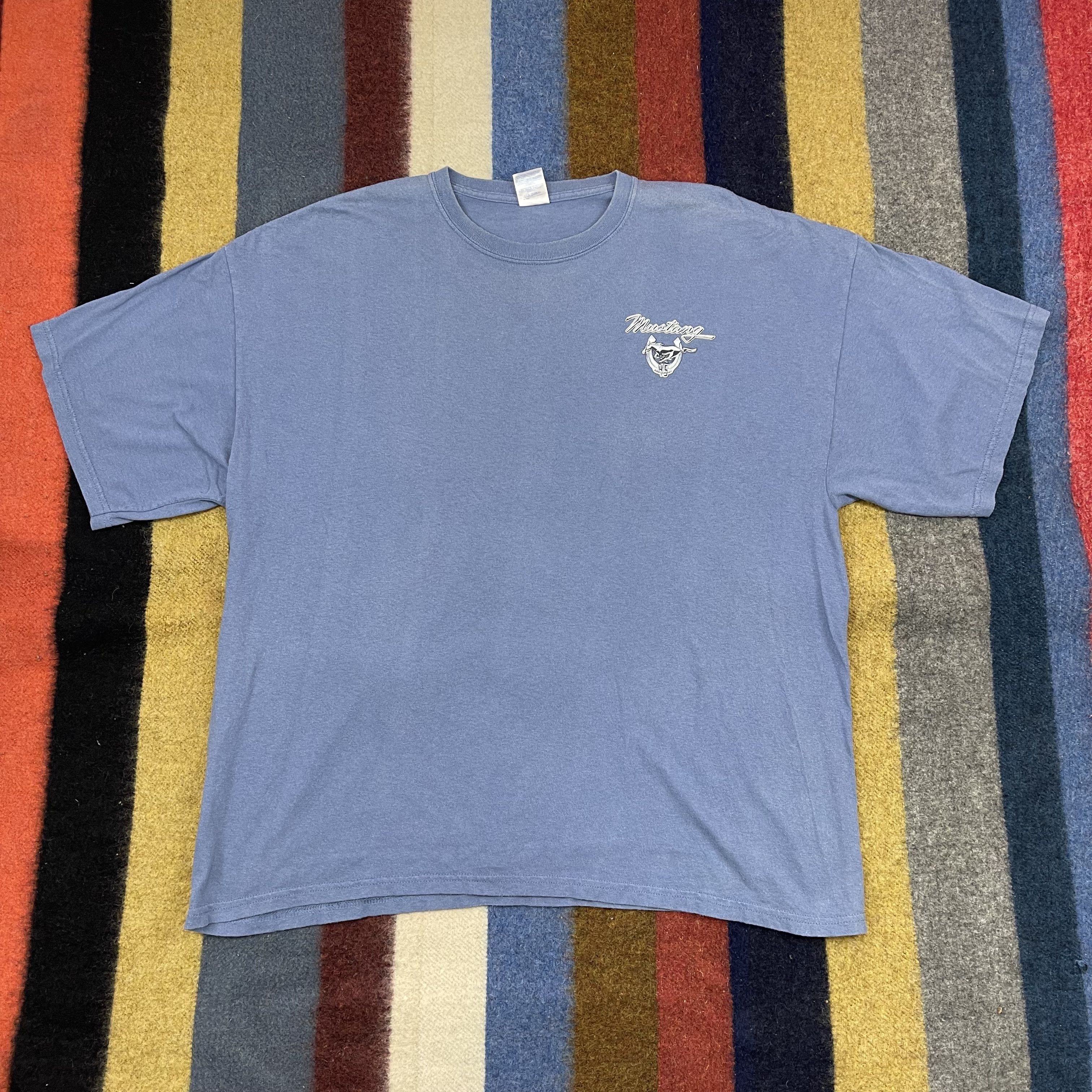 Gildan Vintage MUSTANG by GILDAN Crew Neck T Shirt #1320/AT Size US XXL / EU 58 / 5 - 5 Thumbnail