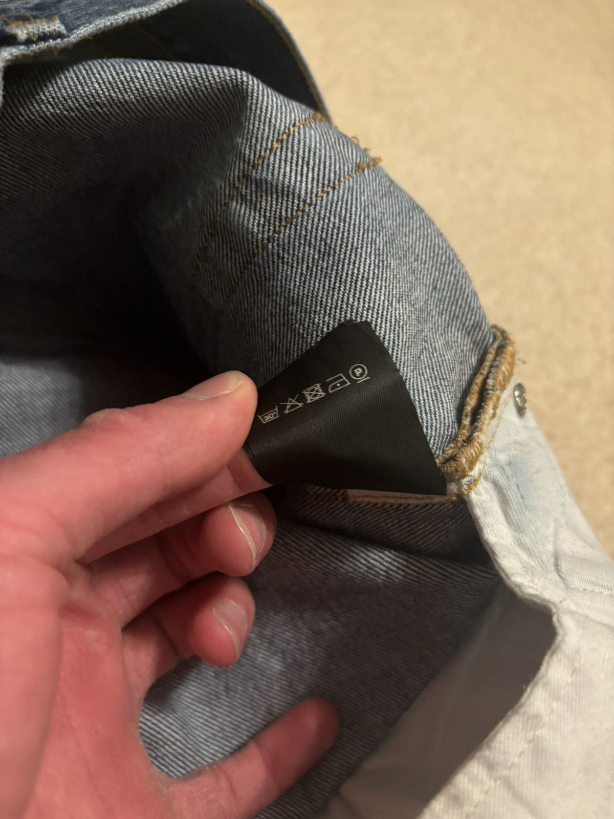 Vetements Vetements Straight Leg Black Flame Print Jeans Blue Size US 32 / EU 48 - 12 Thumbnail