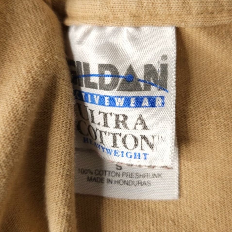 Gildan VINTAGE Elvis Presley T Shirt Mens Size Small Beige Y2K King Of Rock Overdose Shirt Size US S / EU 44-46 / 1 - 6 Thumbnail