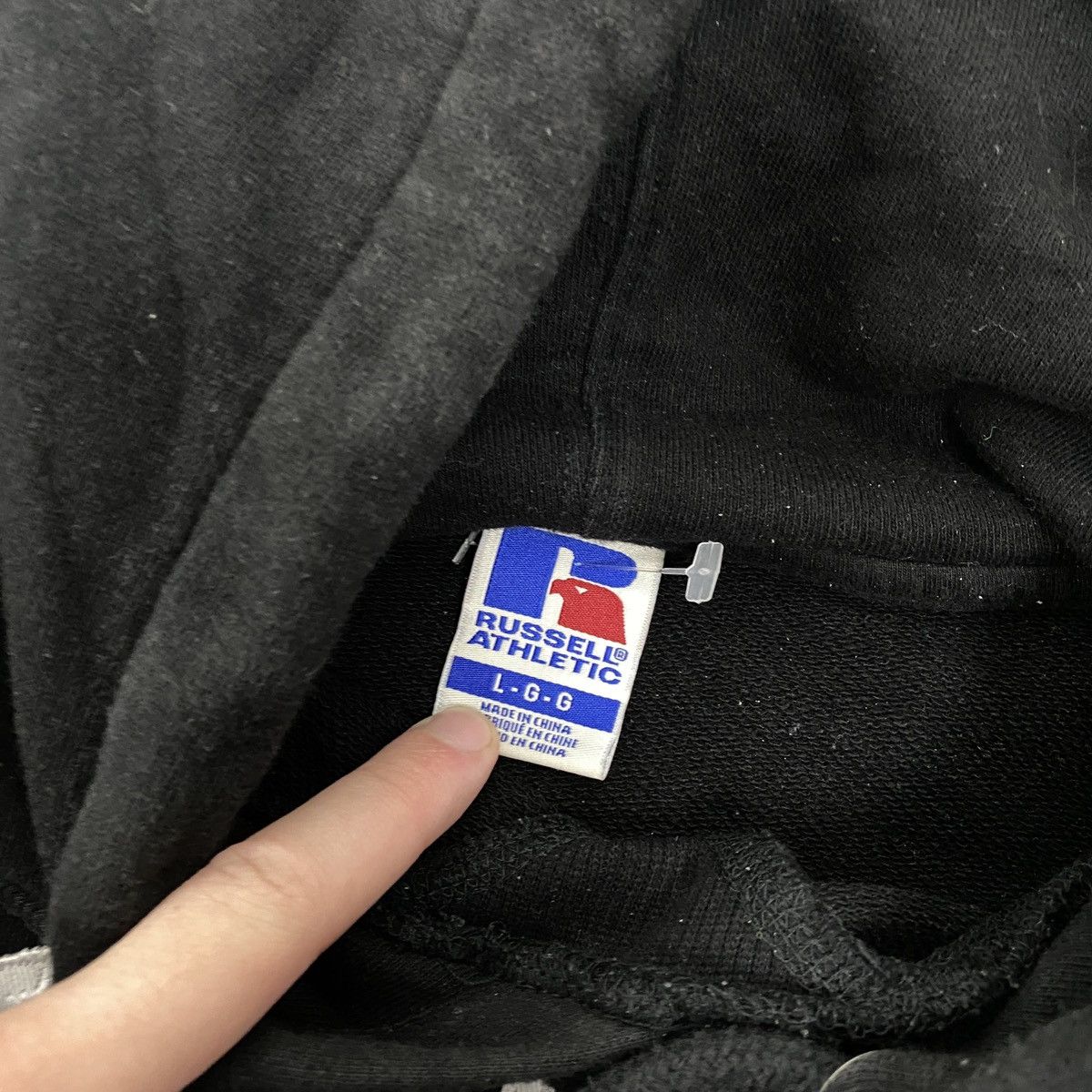 Russell Athletic × Vintage RUSSELL ATHLETIC VINTAGE BIG LOGO HOODIE Size L / US 10 / IT 46 - 3 Thumbnail
