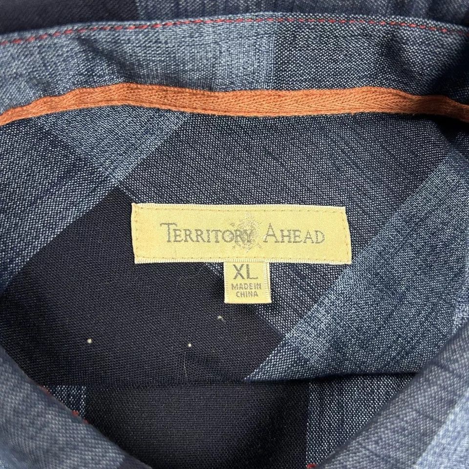 The Territory Ahead Territory Ahead Shirt Mens XL Check Button Up Double Pockets Size US XL / EU 56 / 4 - 3 Thumbnail