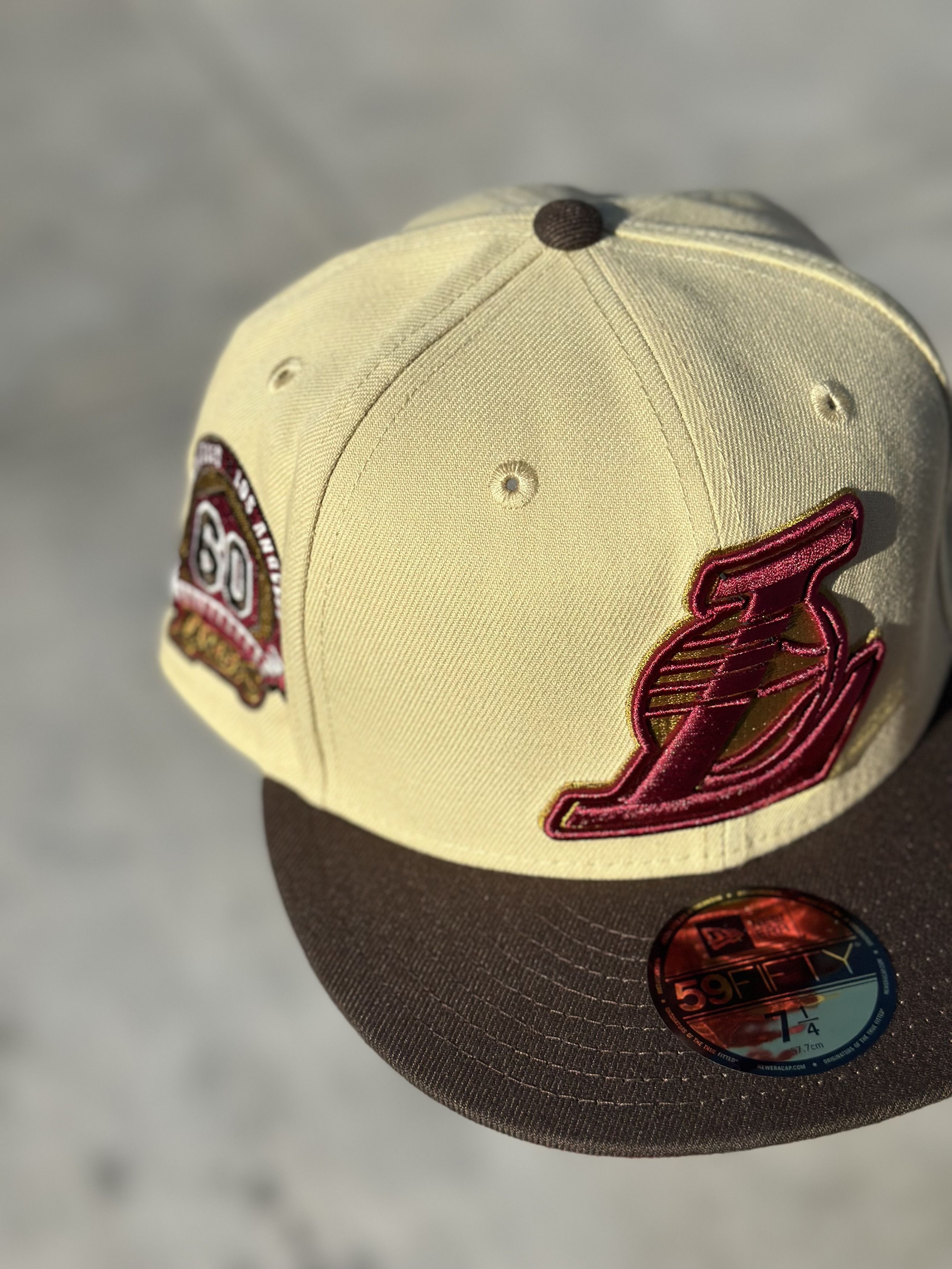 Hat Club 7 1/4 LA Lakers 60th Anniversary Fitted Size ONE SIZE - 1 Thumbnail