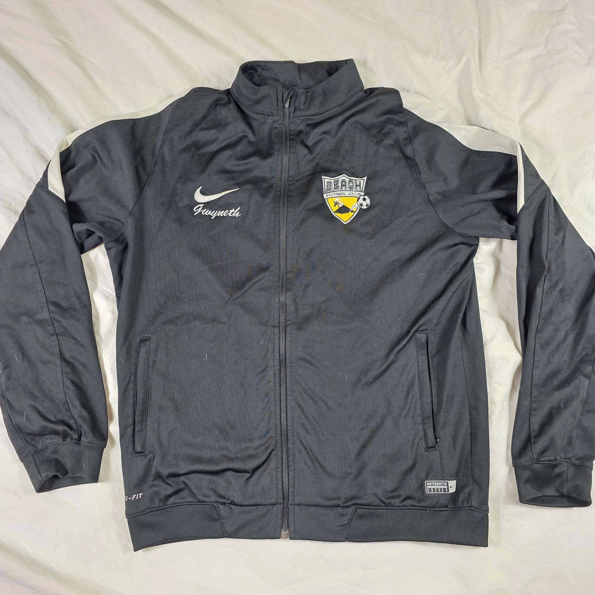 Nike Nike Dri Fit Adults XL Black Beach Futbol Soccer Club Full Z Size US XL / EU 56 / 4 - 1 Thumbnail