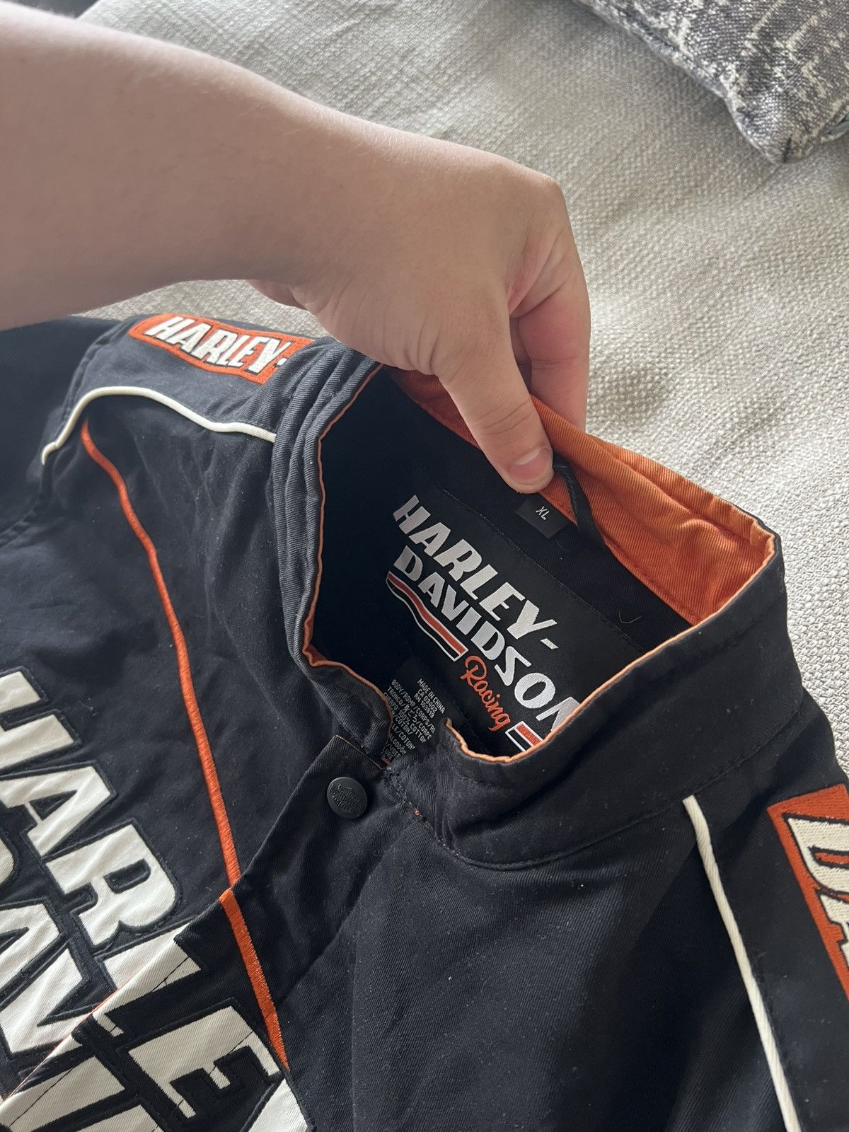 Harley Davidson × Vintage Vintage 💥 Harley Davidson Racing Jacket Size US XL / EU 56 / 4 - 15 Thumbnail