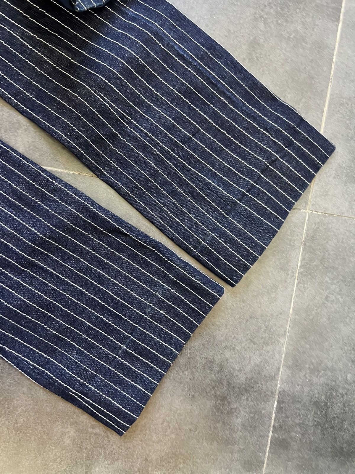 Dolce & Gabbana Dolce&Gabbana 00's heavy denim Striped Blazer and Pants Suit Size M / US 6-8 / IT 42-44 - 8 Thumbnail