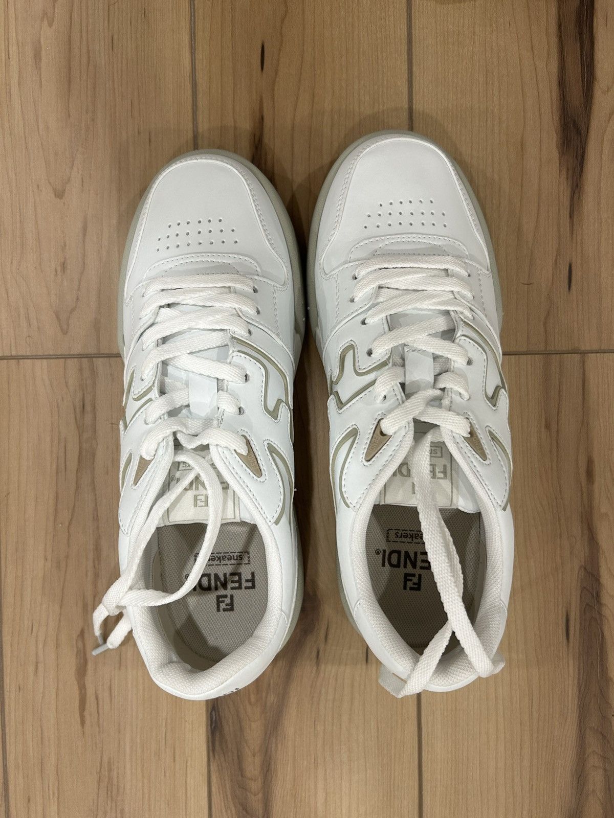 Fendi Designer White leather Fendi match Size US 10 / EU 43 - 2 Thumbnail