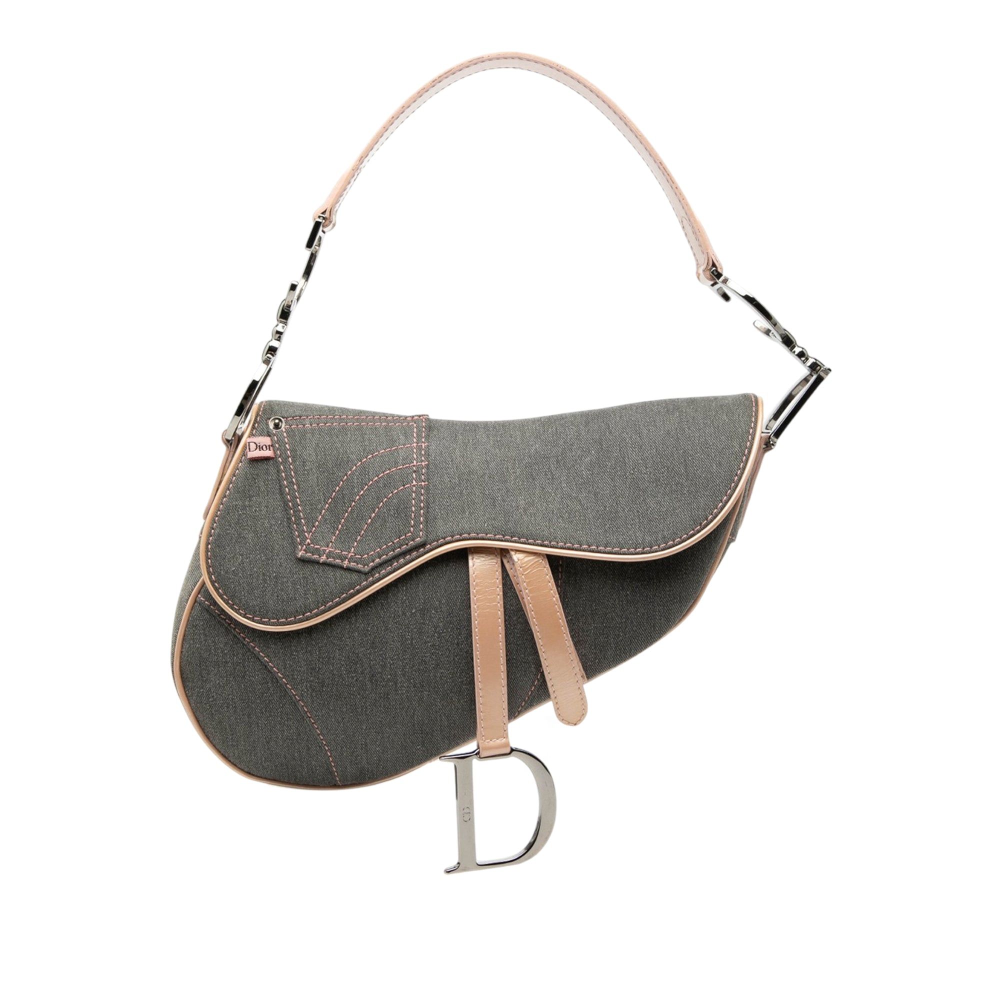 Dior Denim Jean Pocket Saddle Bag Size ONE SIZE - 1 Thumbnail