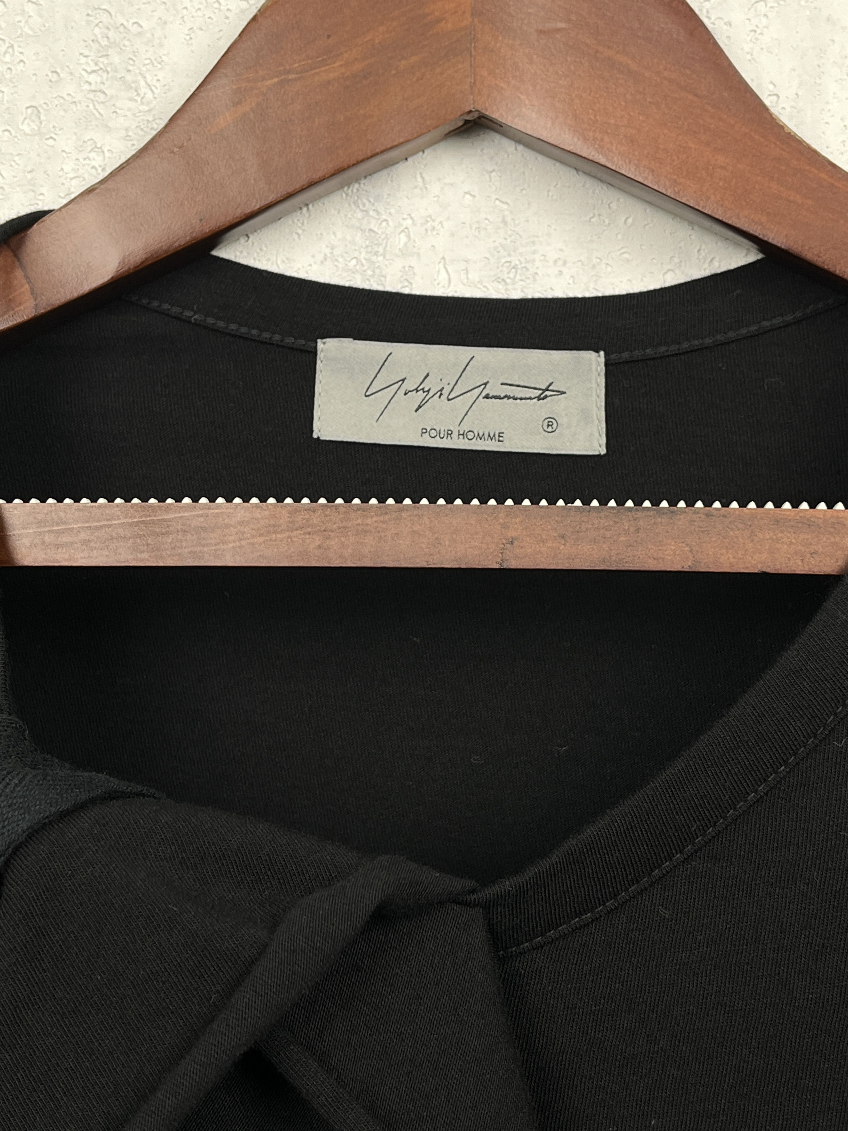 Yohji Yamamoto Yohji Yamamoto Pour Homme Ruffle Detail Button T-Shirt Size US L / EU 52-54 / 3 - 4 Thumbnail