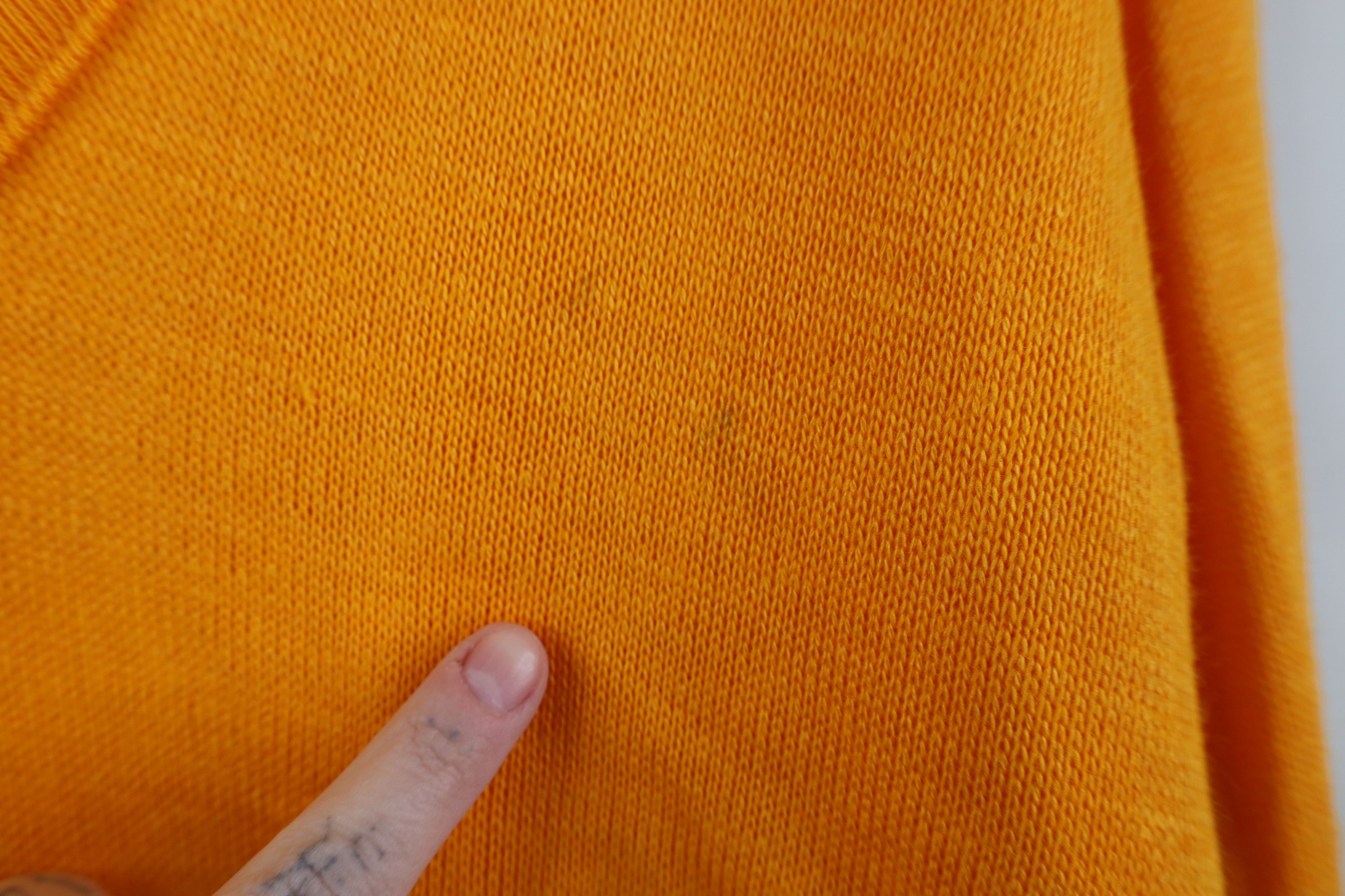 Vintage Deadstock Vintage 70s Streetwear V-Neck Sweater Orange USA Size S / US 4 / IT 40 - 5 Thumbnail