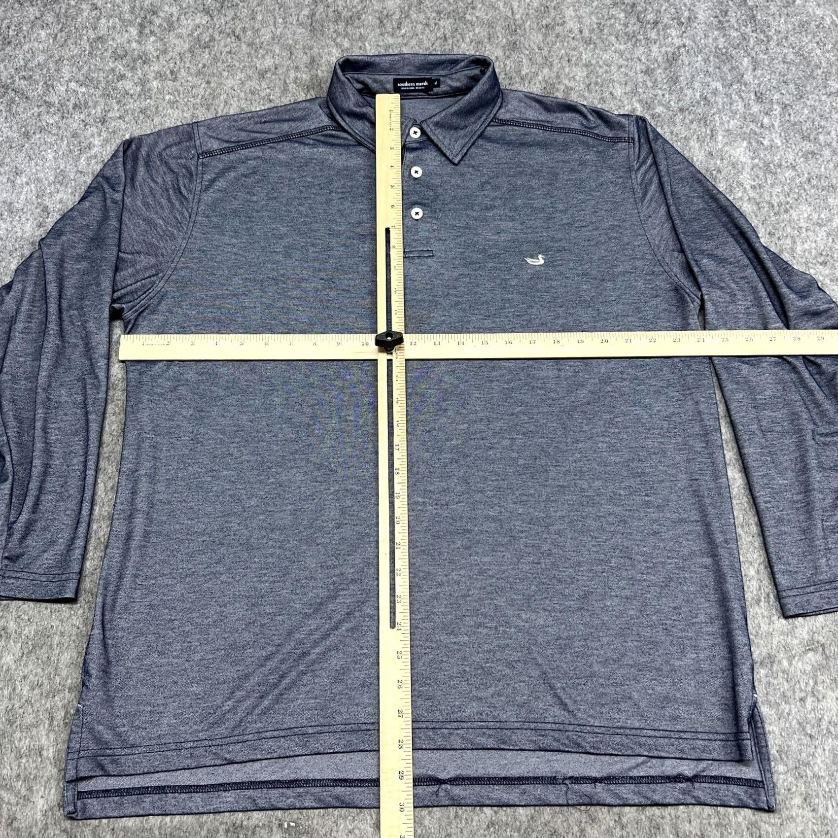 Vintage Southern Marsh Polo Shirt Mens XL Blue Long Sleeve Performance Casual Knit Prep Size US XL / EU 56 / 4 - 5 Thumbnail