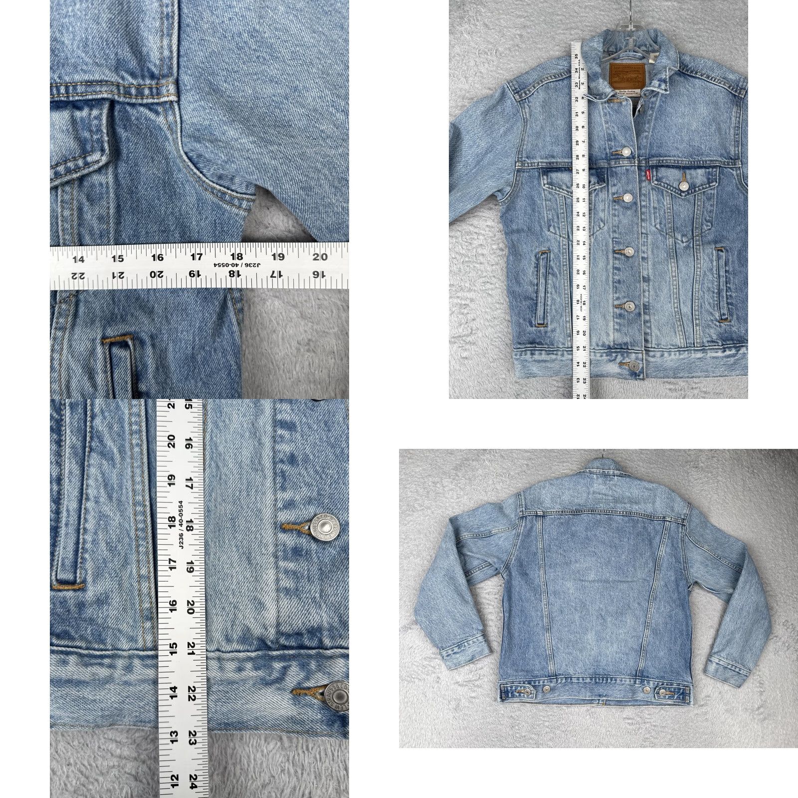 Levi's Levi's Premium Jacket Women Small Blue Denim Trucker Jacket Button Front Pockets Regular Fit Short Length Vintage: No Size S / US 4 / IT 40 - 9 Thumbnail