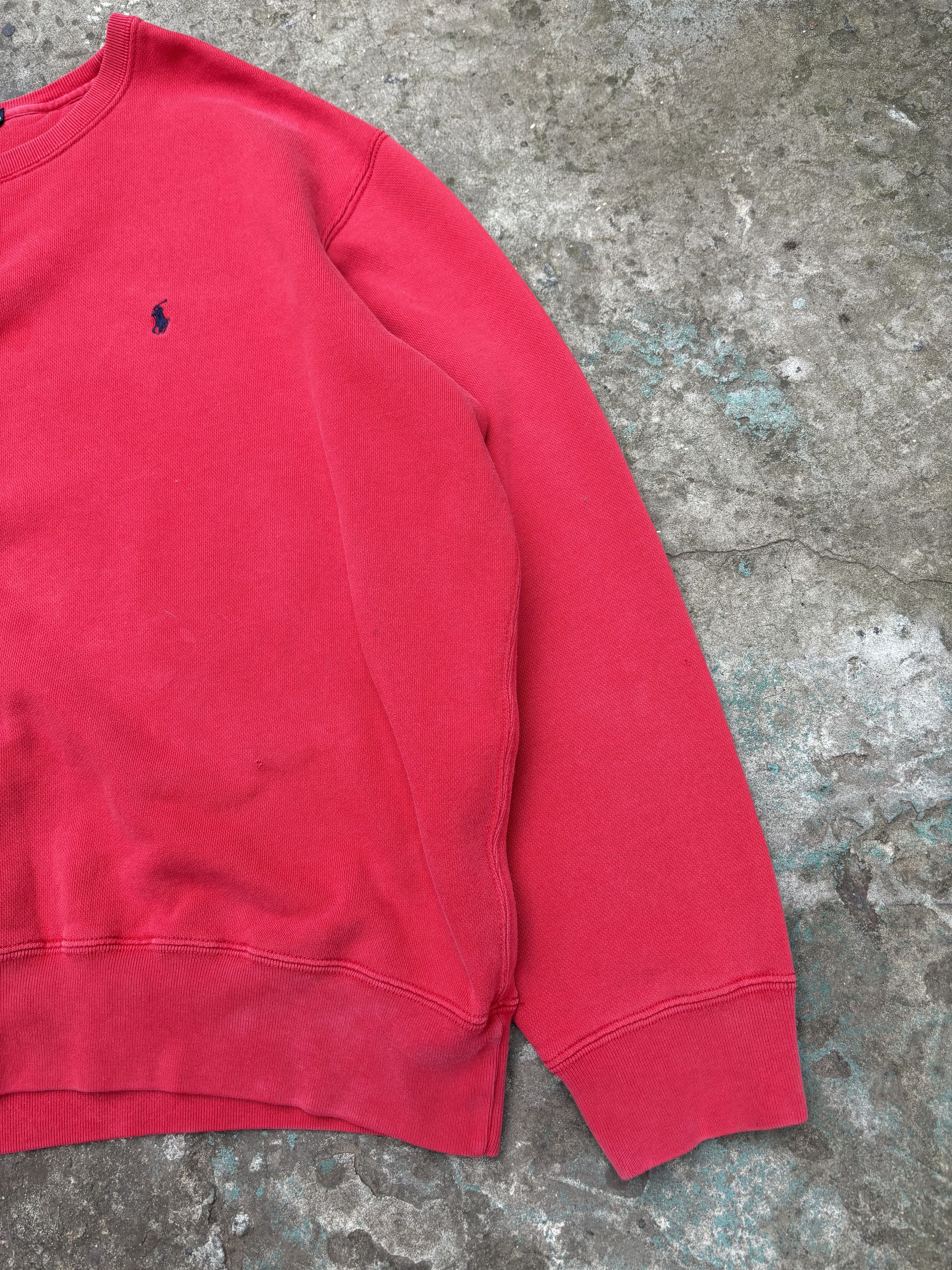 Polo Ralph Lauren Vintage 90's Polo Pony Boxy Oversized Sweatshirt Faded Size US XXL / EU 58 / 5 - 4 Thumbnail