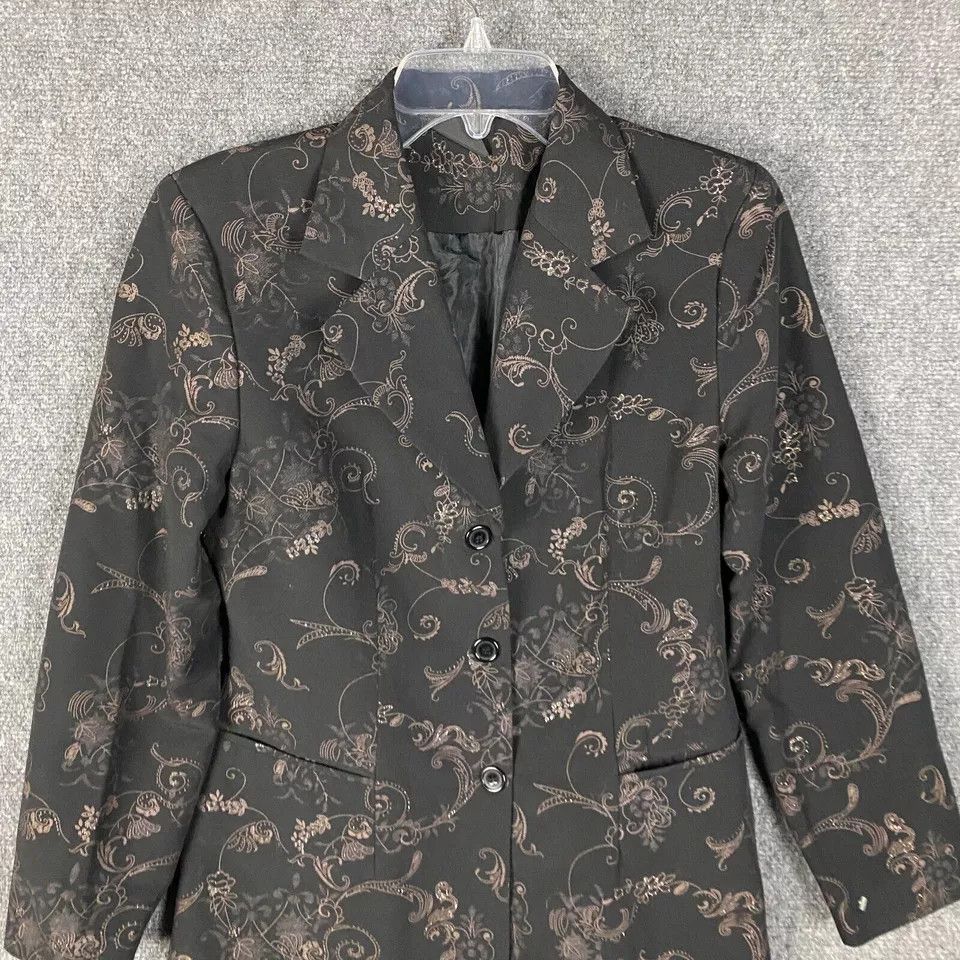 Other Chere Blazer Women's Floral 3 Buttons Long Sleeve M Adults Size M / US 6-8 / IT 42-44 - 2 Thumbnail