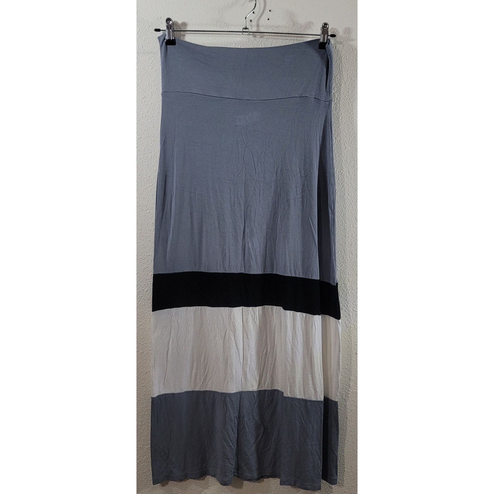 Other Design History Gray Black White Colorbloc Maxi Skirt Missy L Size 30" / US 8 / IT 44 - 1 Thumbnail
