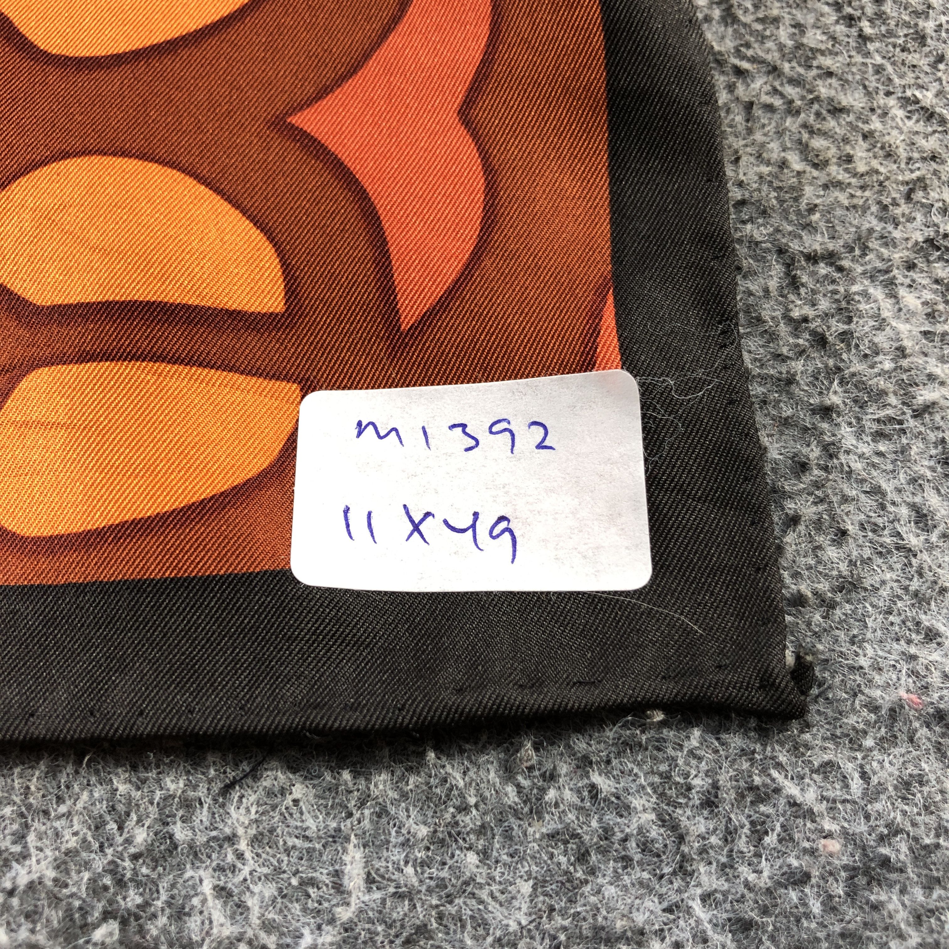 Vintage Yves Vacarisas Abstract Silk Stole Silk Scarf M1392 Size ONE SIZE - 7 Thumbnail