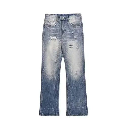 Designer × Japanese Brand × Vintage washed faded ripped damaged jeans Size US 32 / EU 48 - 1 Thumbnail
