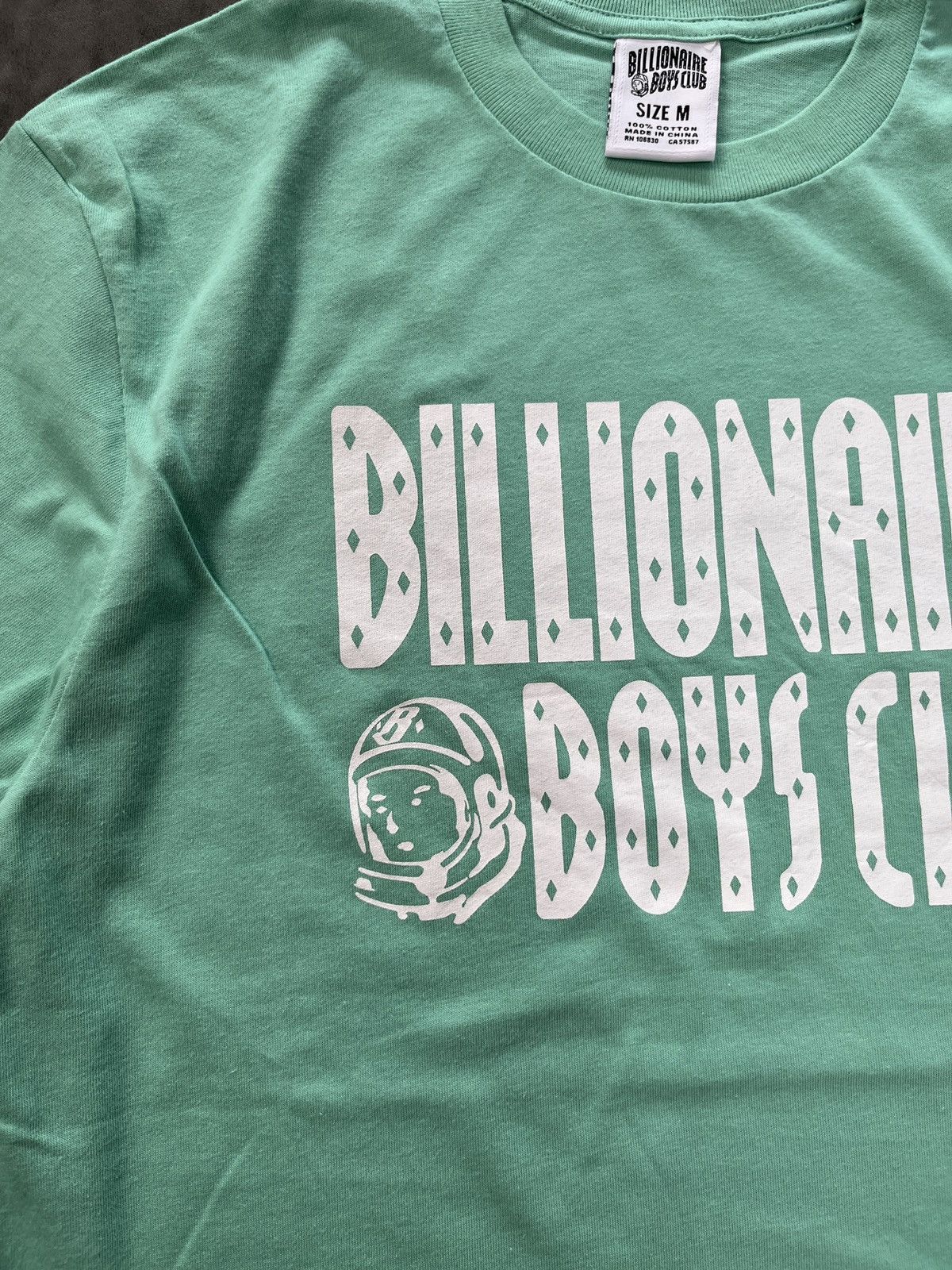 Billionaire Boys Club Rare Billionaire Boys Club BBC White Straight Logo Green Tee Size US M / EU 48-50 / 2 - 5 Thumbnail