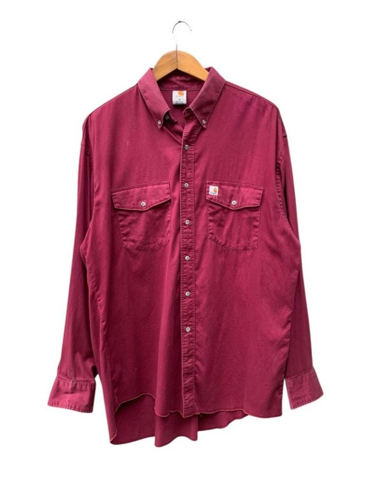Carhartt Vintage Carhartt Made In Usa Woman Button Up Shirt Size M / US 6-8 / IT 42-44 - 1 Thumbnail