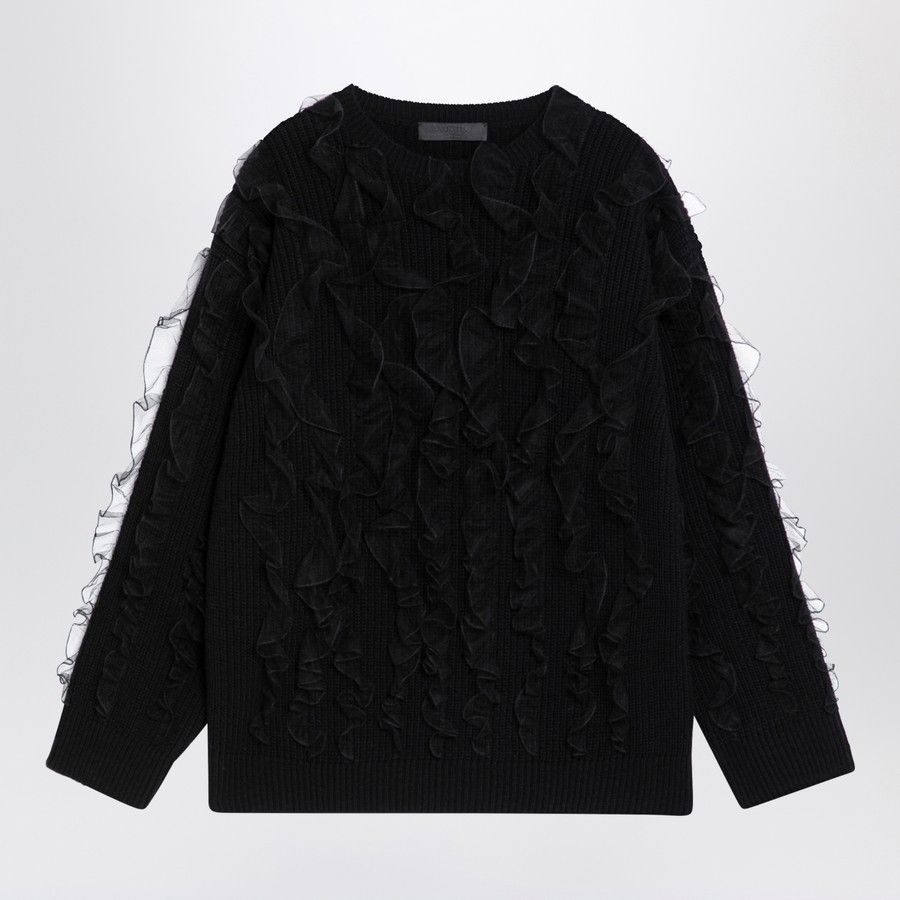 Valentino o1d2blof1024 Jumper in Black Size S / US 4 / IT 40 - 1 Thumbnail