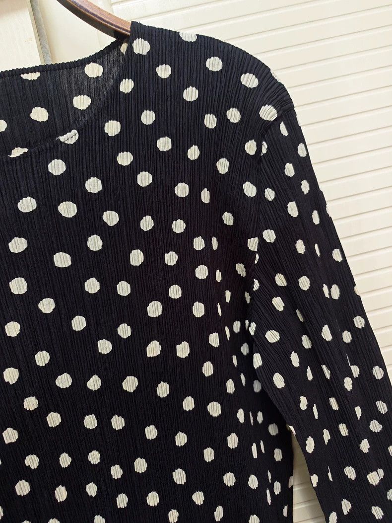 Issey Miyake Issey Miyake Black polka dot top Size M / US 6-8 / IT 42-44 - 5 Thumbnail