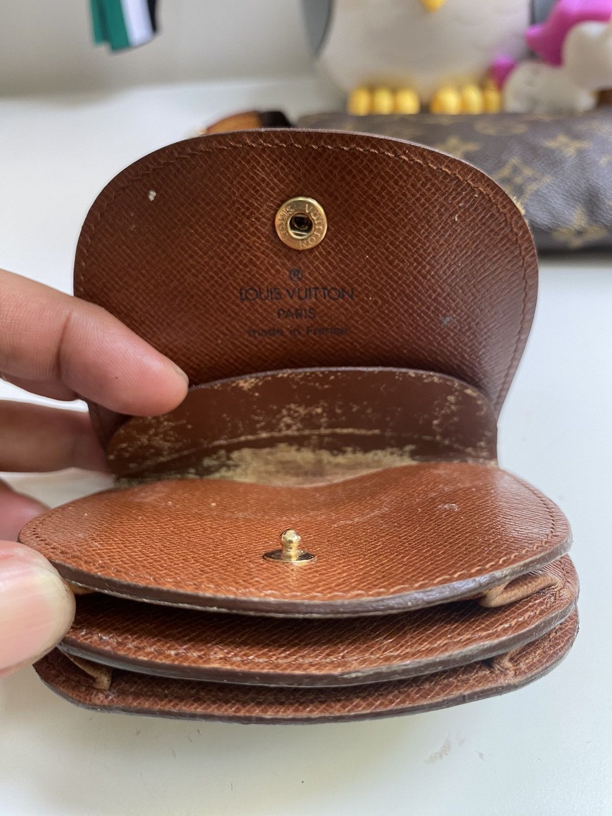 Vintage LOUIS VUITTON LV Porte Monnaie Guze Coin Purse Monogram Size ONE SIZE - 9 Thumbnail