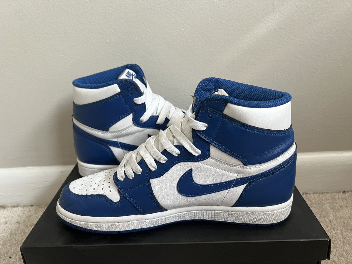 Jordan Brand Nike Air Jordan 1 Retro High OG Storm Blue Size 8 555088-127 Size US 8 / EU 41 - 6 Thumbnail