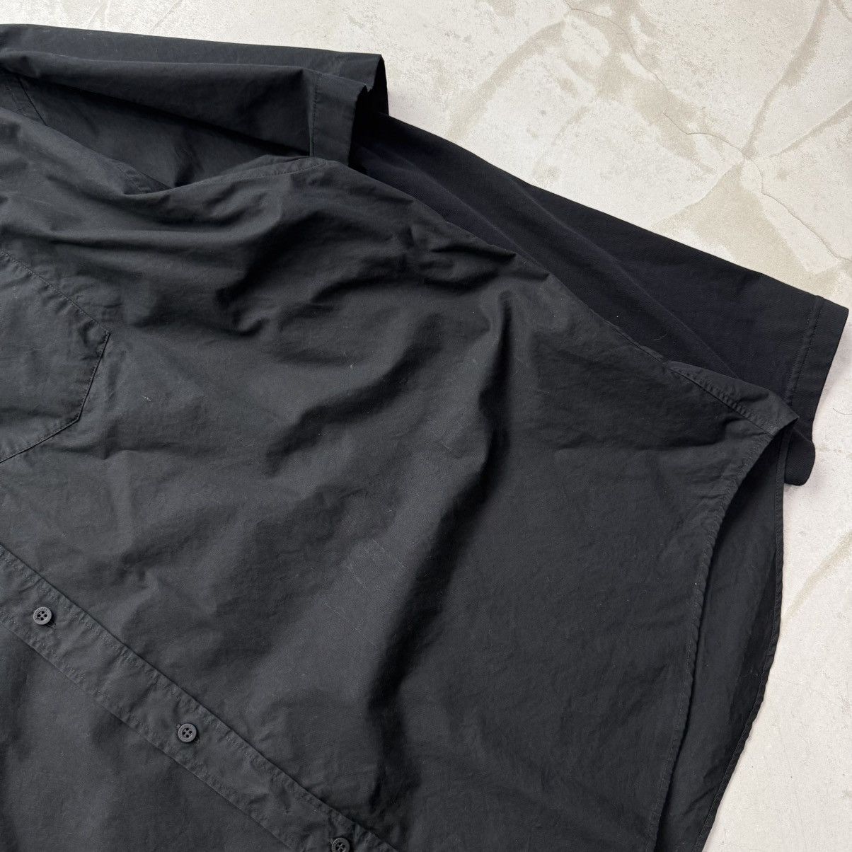 Balenciaga Balenciaga Logo Pocket Fake Layers Oversized Shirt Size US S / EU 44-46 / 1 - 4 Thumbnail