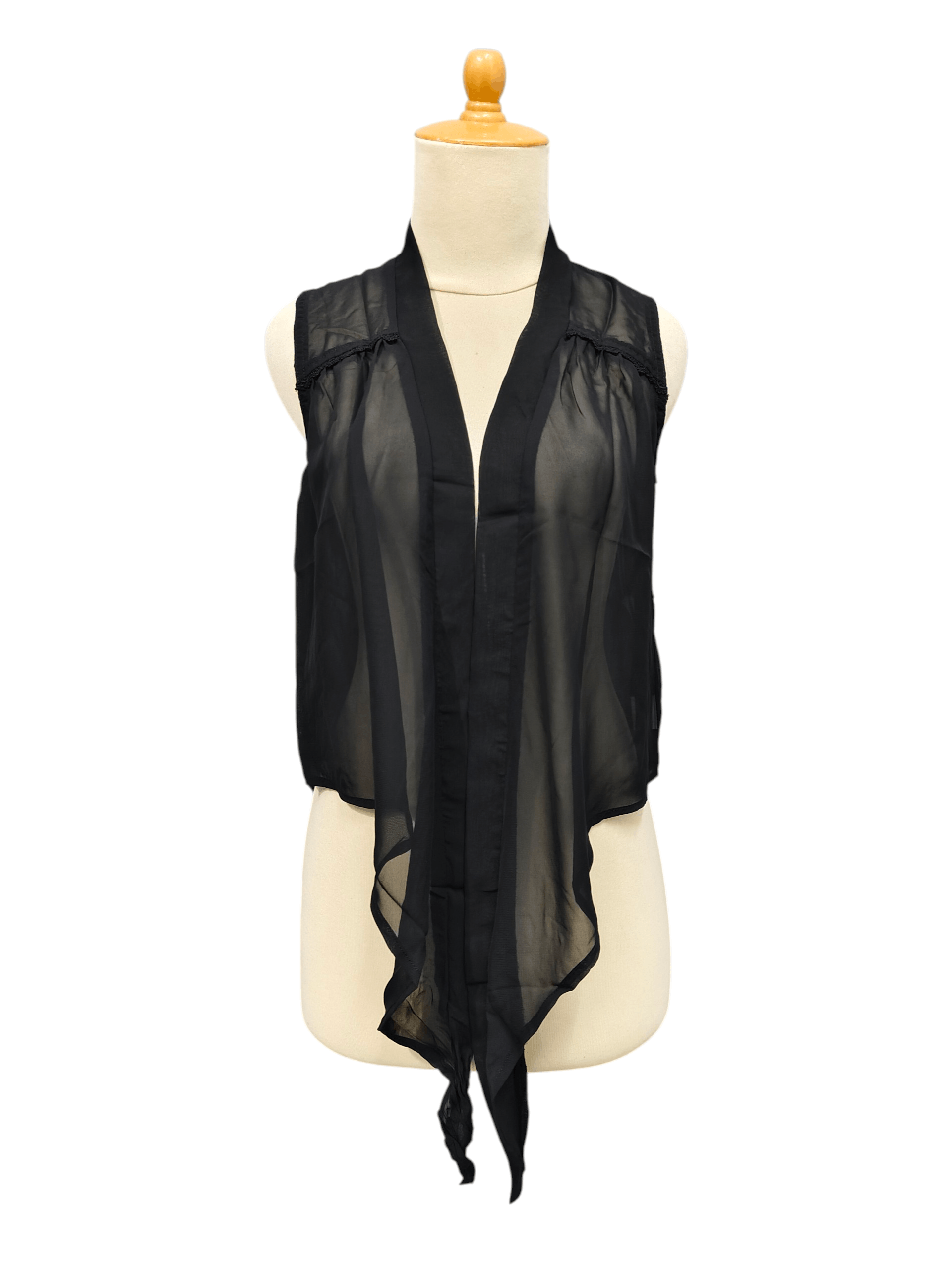 Japanese Brand Crazy Angle🇯🇵Gothic Darkwear Asymmetric Layered Sheer Size M / US 6-8 / IT 42-44 - 1 Thumbnail