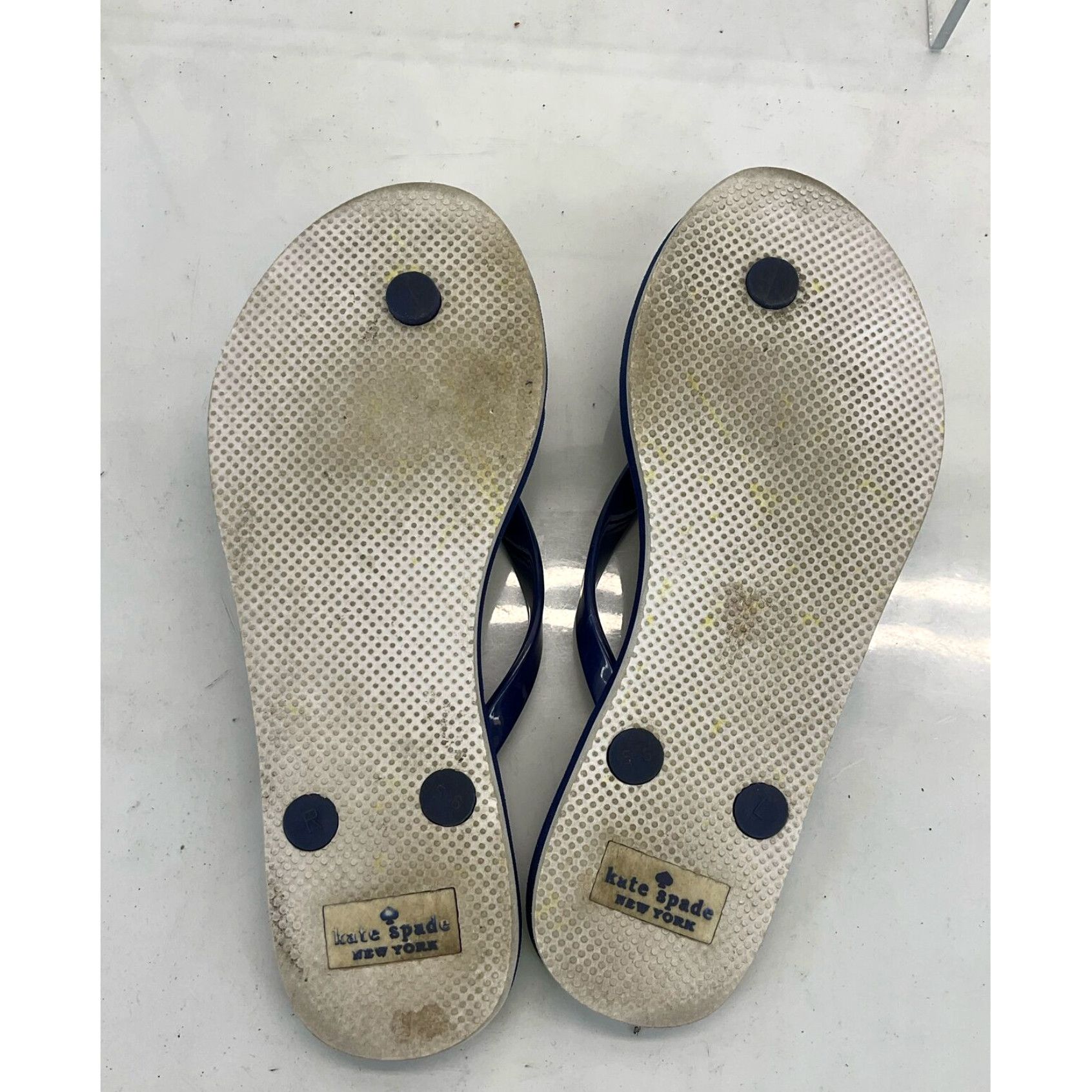 Kate spade blue flip flops deals
