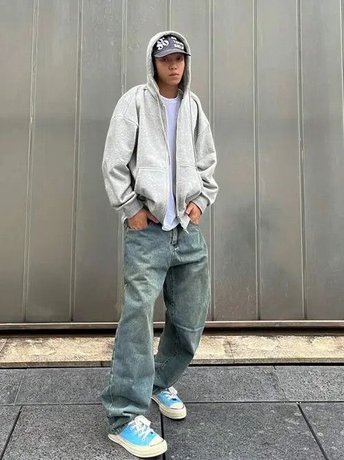 Jean Washed Baggy Denim Jeans Stacked Skate Size US 30 / EU 46 - 4 Thumbnail
