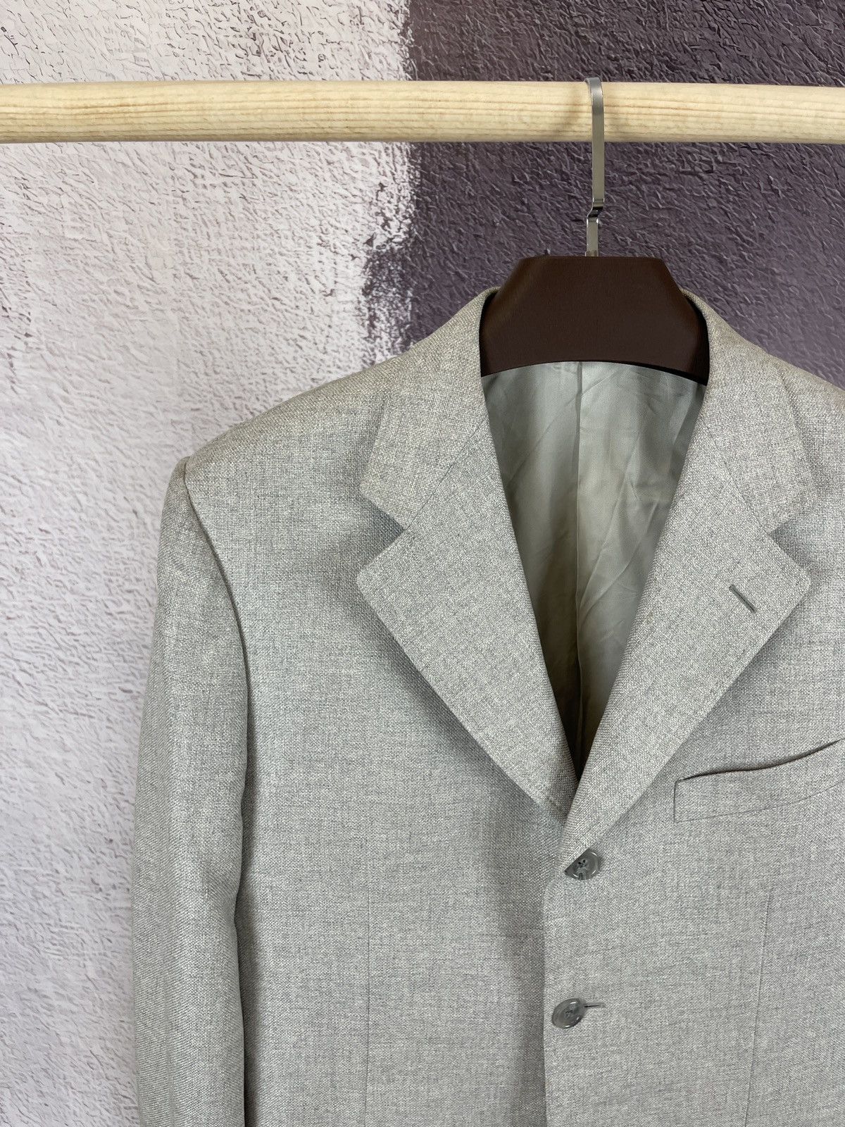 Corneliani Corneliani made in Italy silk wool grey blazer sport coat Size 40R - 2 Thumbnail