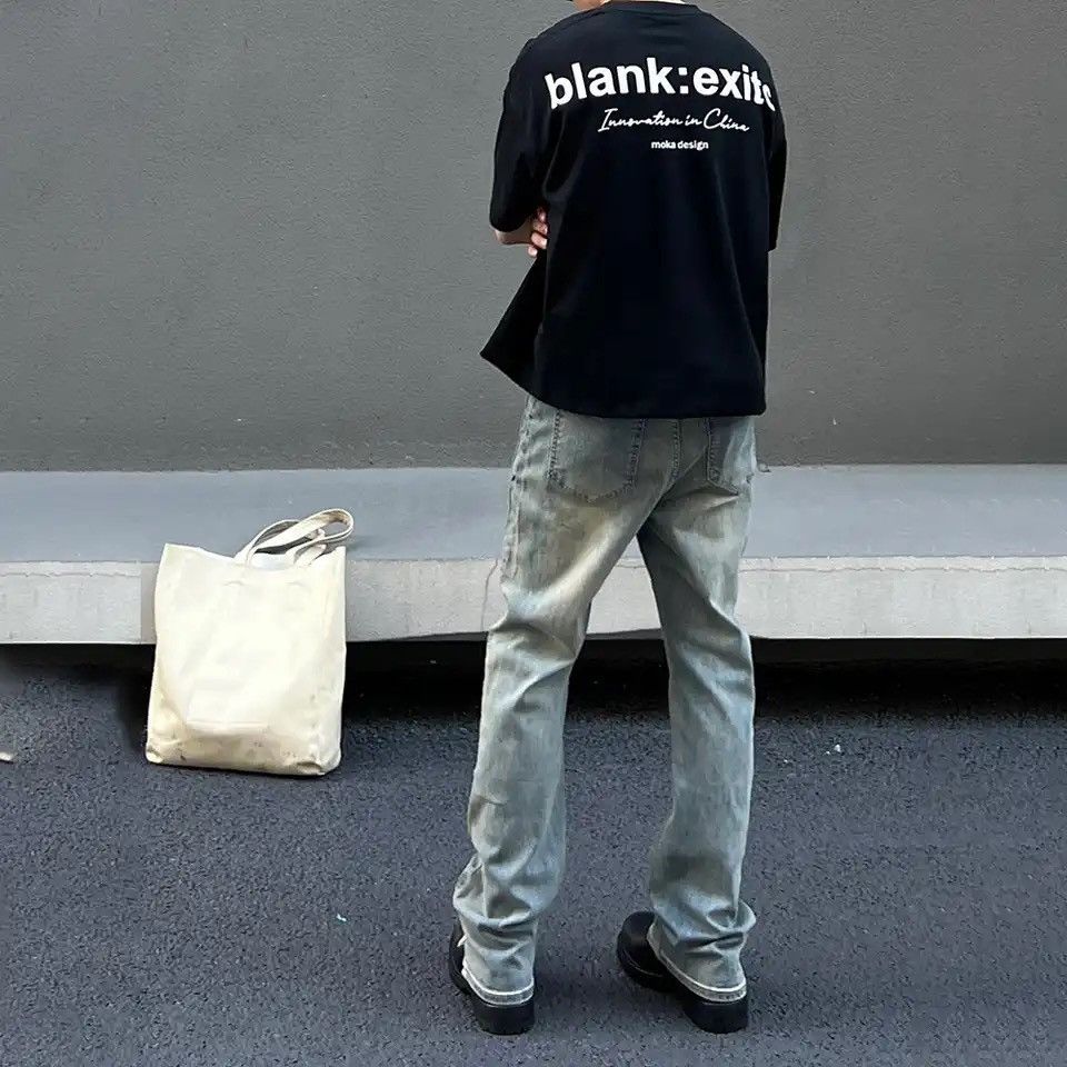 Japanese Brand × Vintage Slim Jeans for Men Casual Streetwear Trousers Size US 30 / EU 46 - 3 Thumbnail