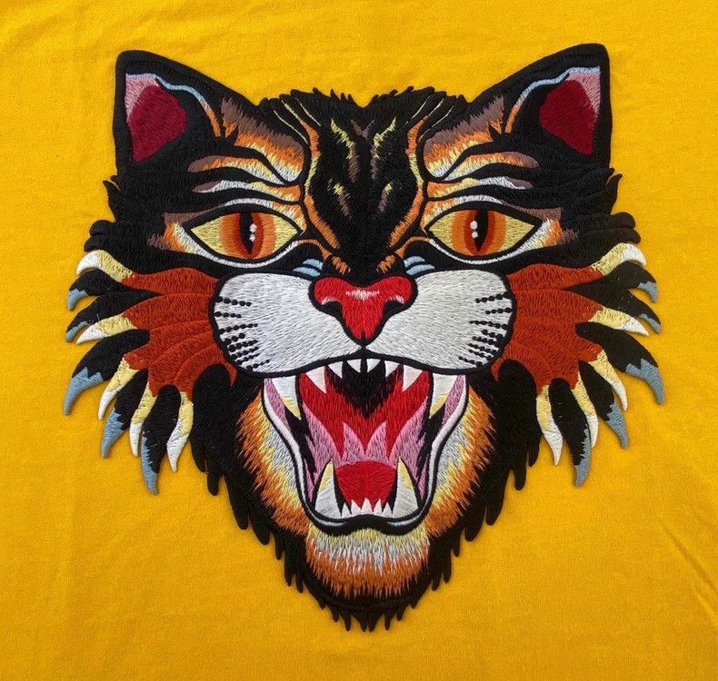 Gucci Tiger Head Embroidered TShirt for Men-2505