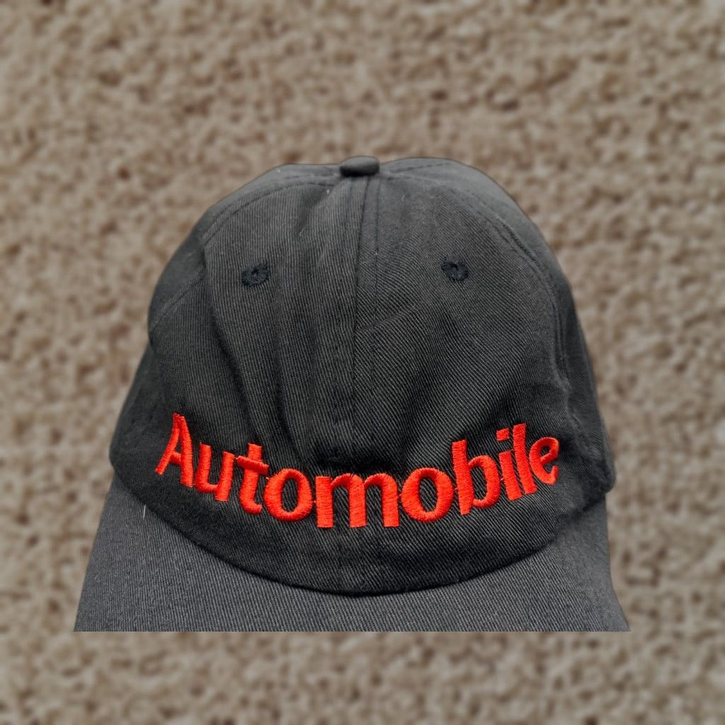 Vintage Automobile Hat Cap Strap Back Adult One Size Black 100% Cotton Outdoor Ironic Size ONE SIZE - 1 Thumbnail