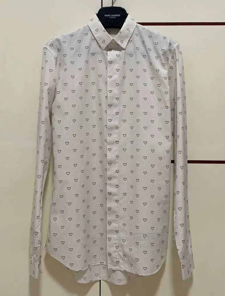 Dior Dior size 37 Heart Shirt Size US S / EU 44-46 / 1 - 1 Thumbnail