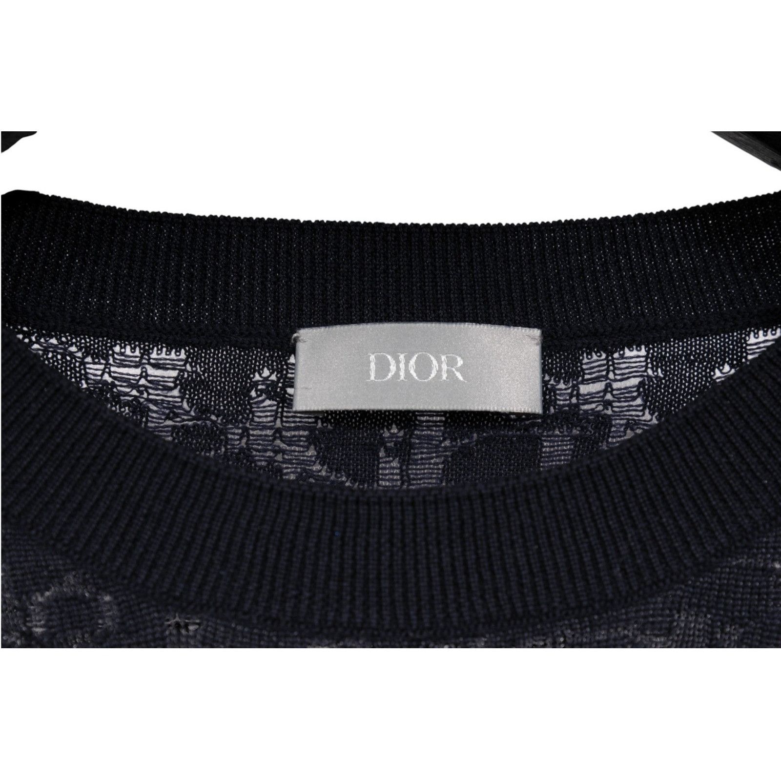 Dior Oblique Logo Sweater Blue Wool Blend Pullover Size US L / EU 52-54 / 3 - 3 Thumbnail