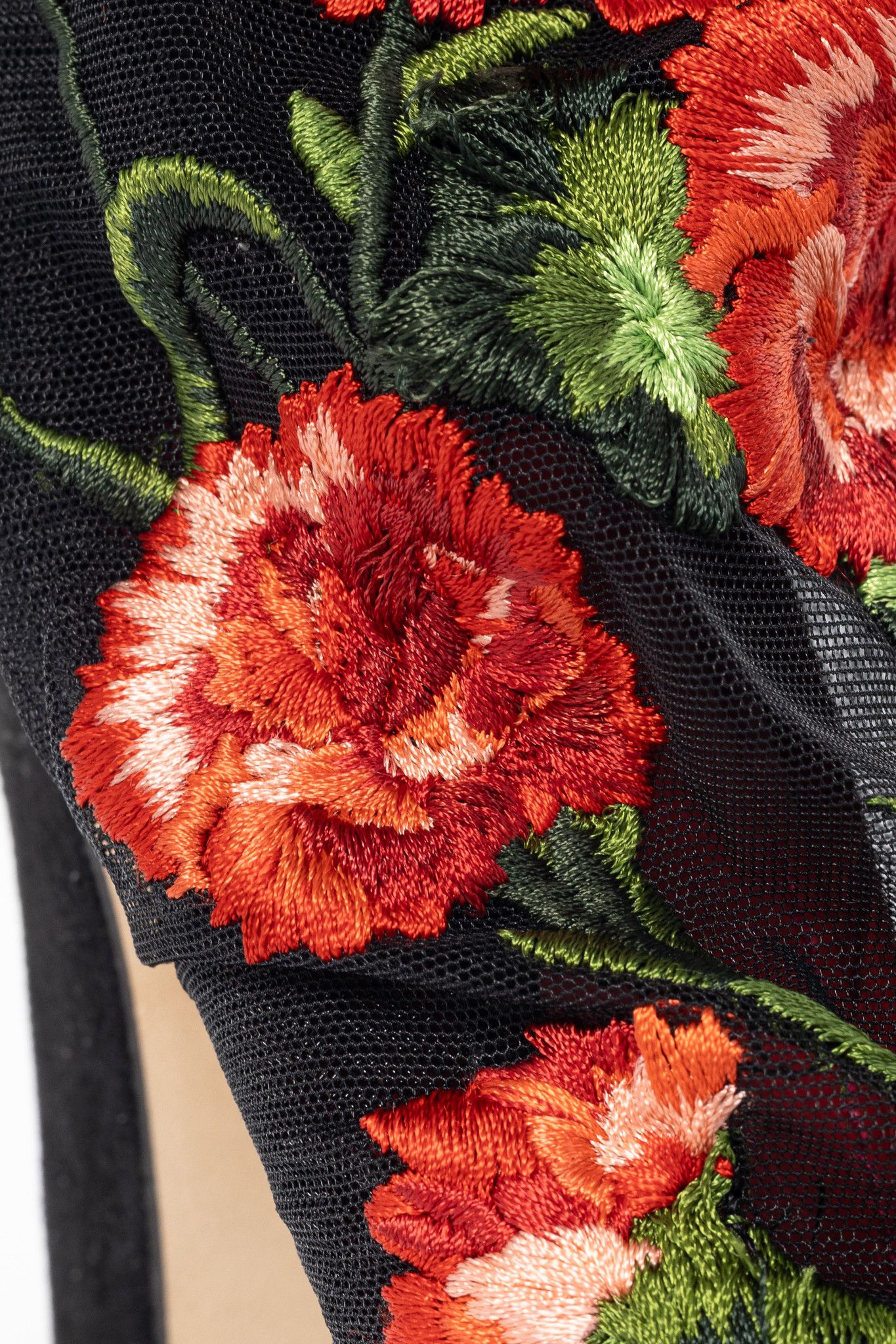 Dolce & Gabbana Dolce & Gabbana SS15 Runway Floral Mesh Suede Booties Size US 8.5 / IT 38.5 - 8 Thumbnail