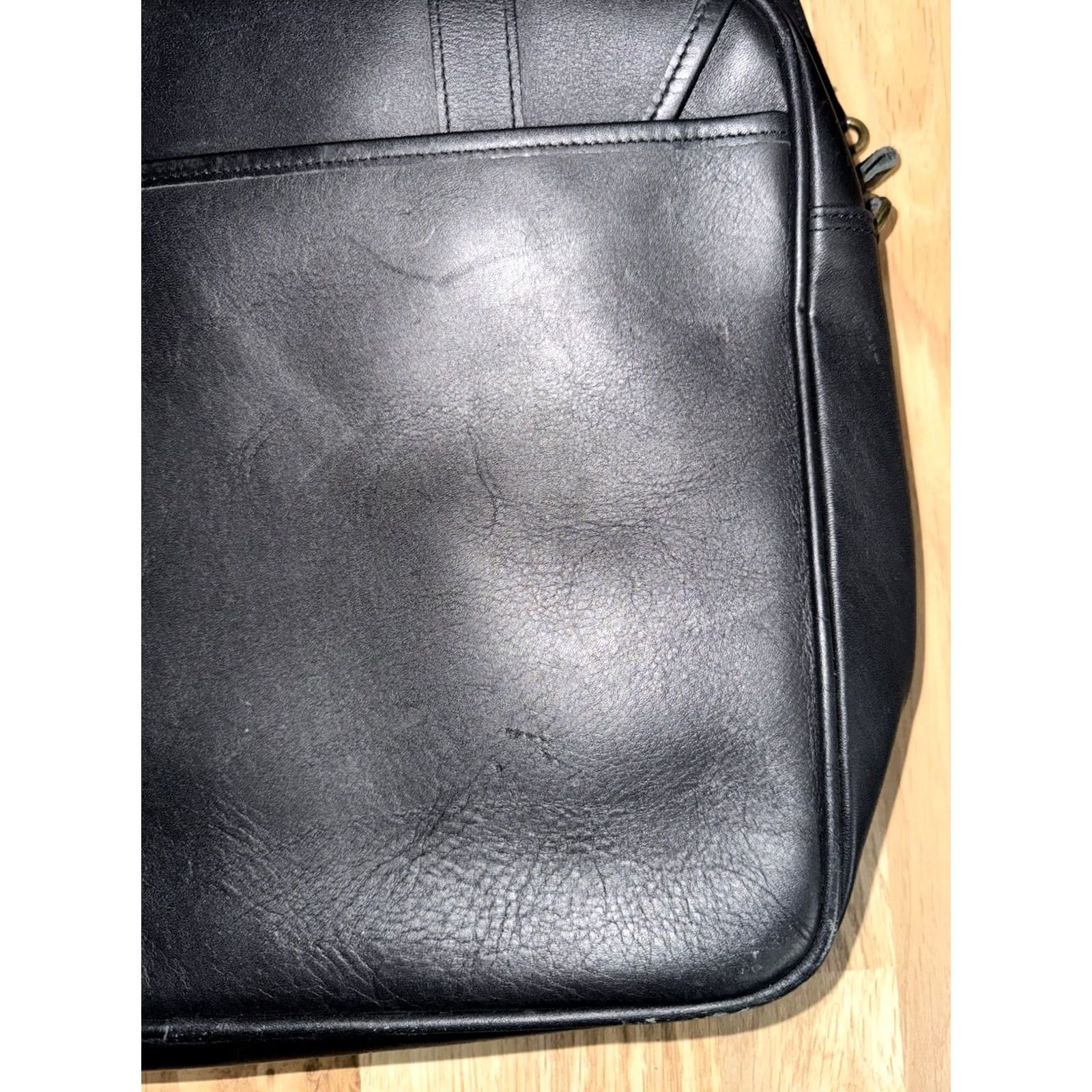 Eddie Bauer Eddie Bauer Black Laptop Briefcase Genuine Leather Shoulder Bag Size ONE SIZE - 5 Thumbnail
